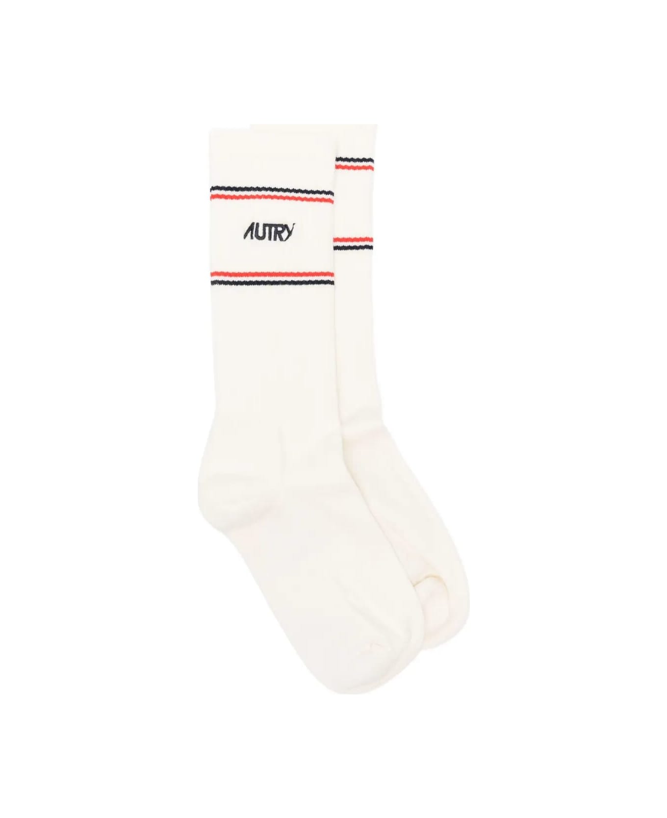 Autry Socks Kitsune White - White