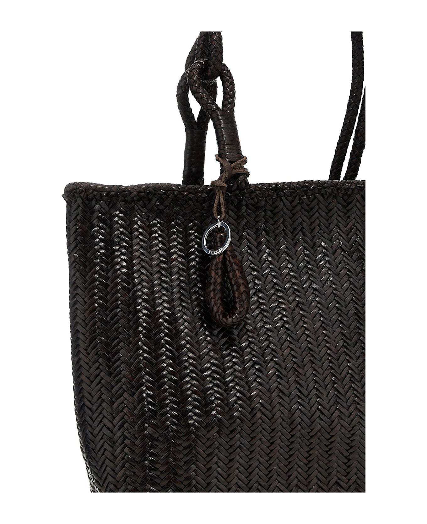 Lemaire Chevron Woven Tote Bag - Ristretto