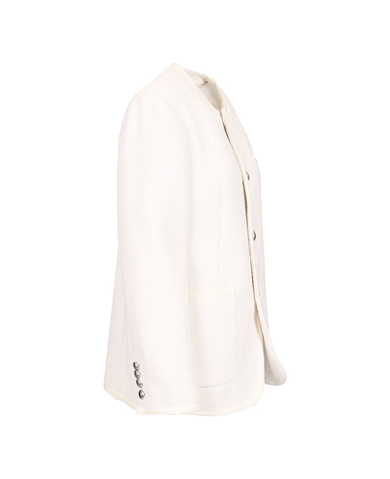 Dunst Unisex Tweed Jacket - Ivory