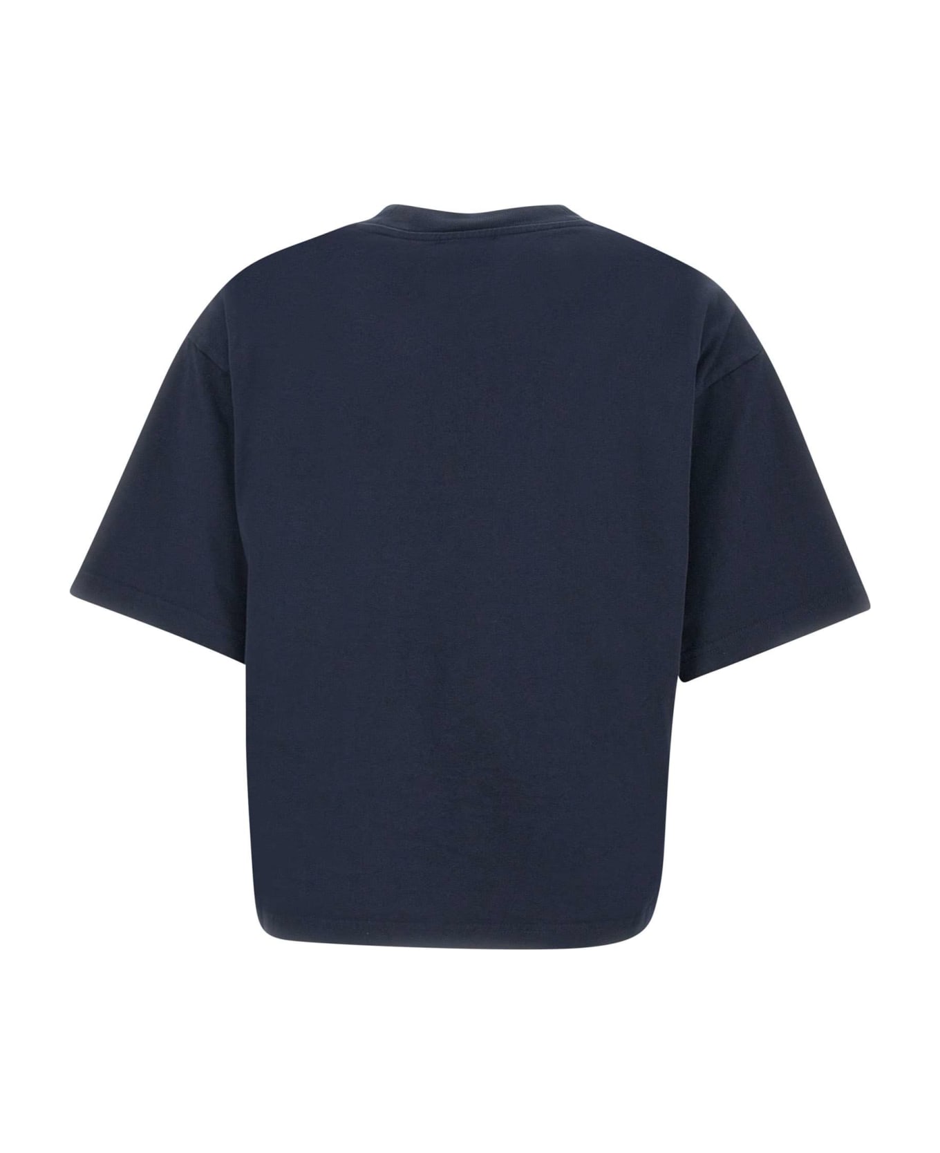 Woolrich "graphic" Cotton T-shirt - BLUE Tシャツ