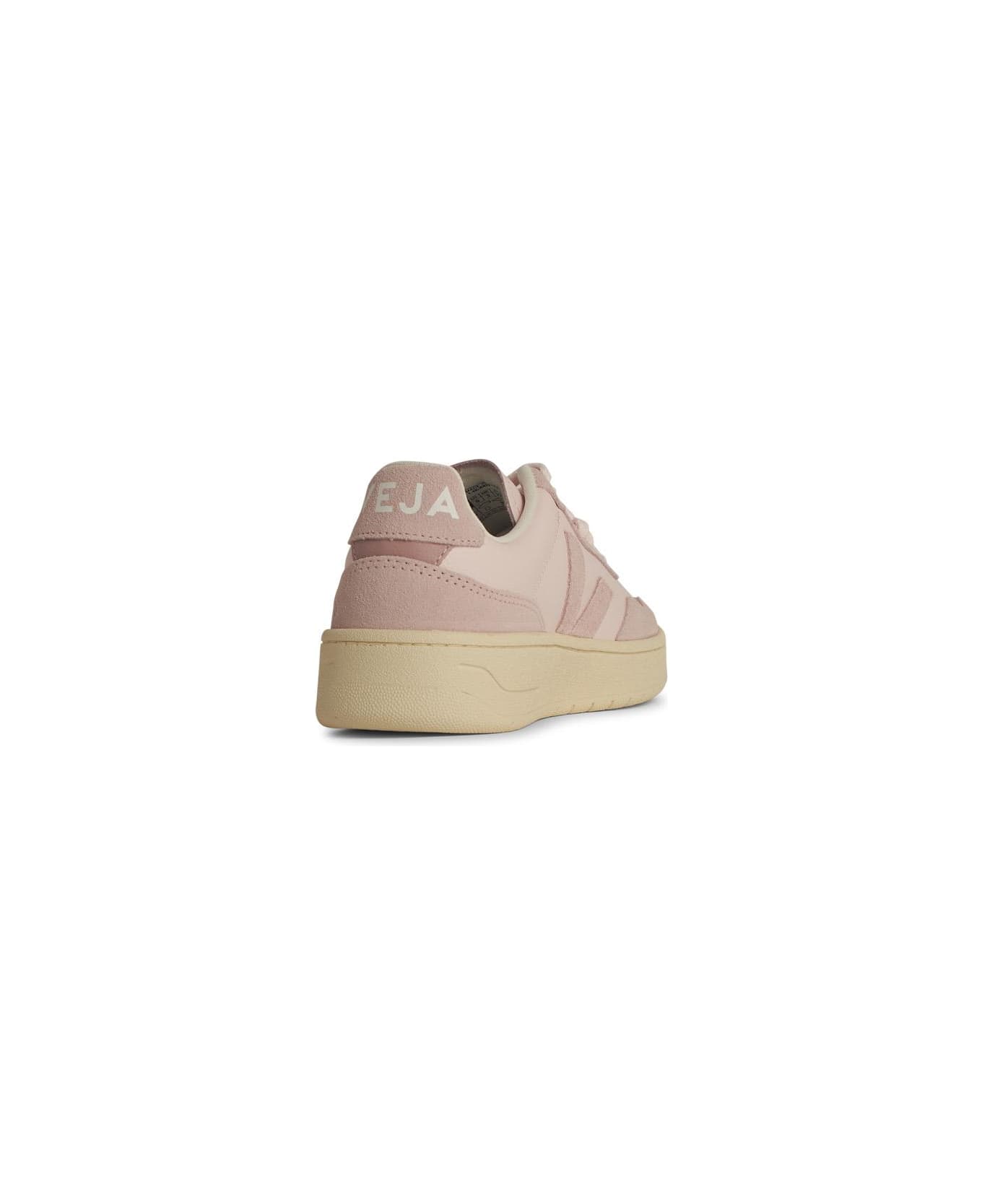 Veja 'v10' White Leather Sneakers - Rosa