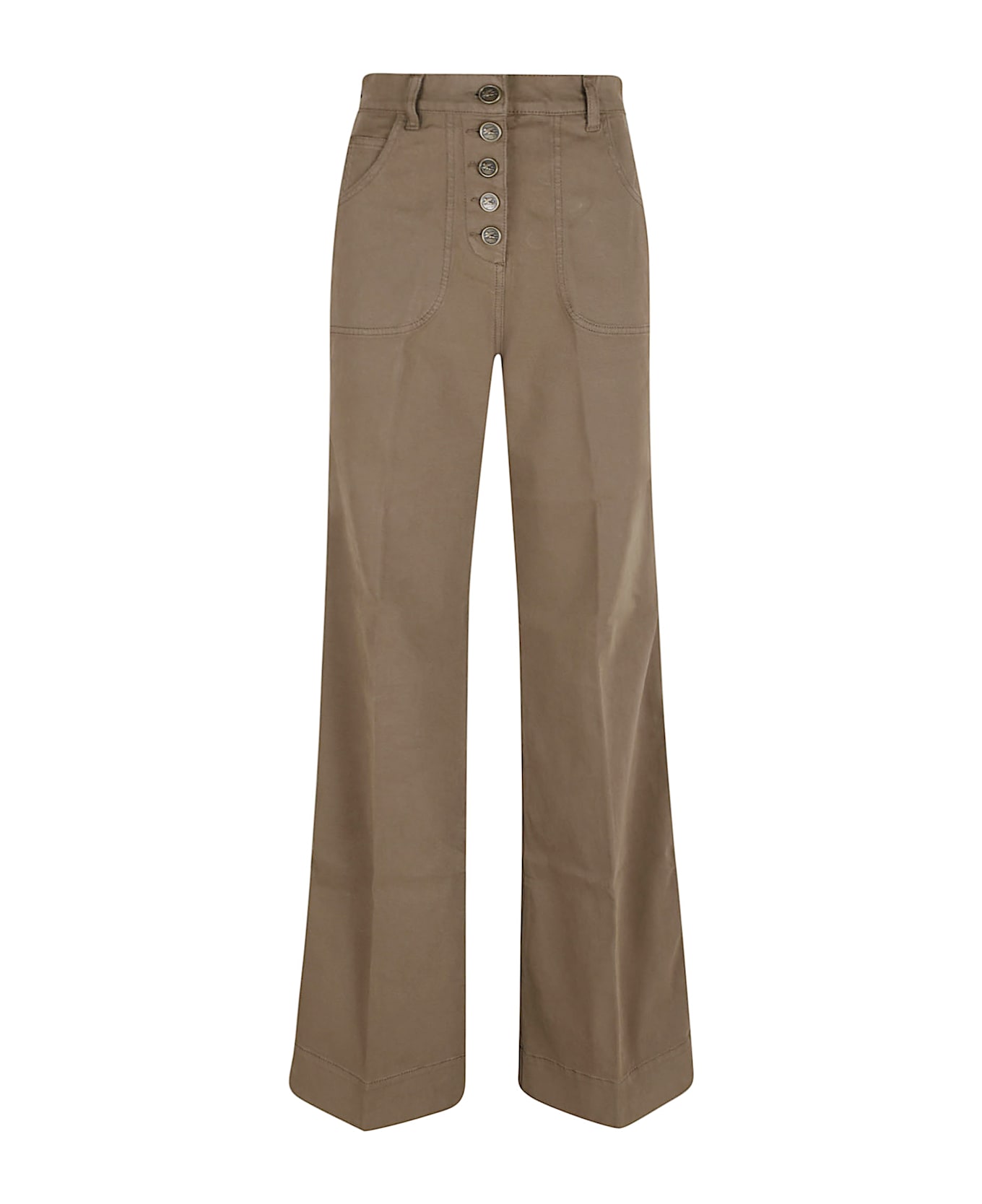 Etro Denim Jeans Woman - Verde Salvia Scuro