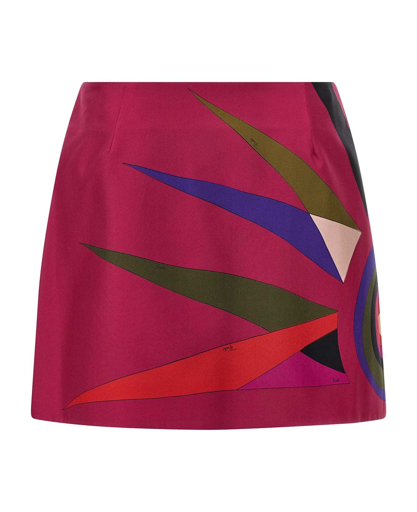 Pucci Silk Skirt - Fuchsia