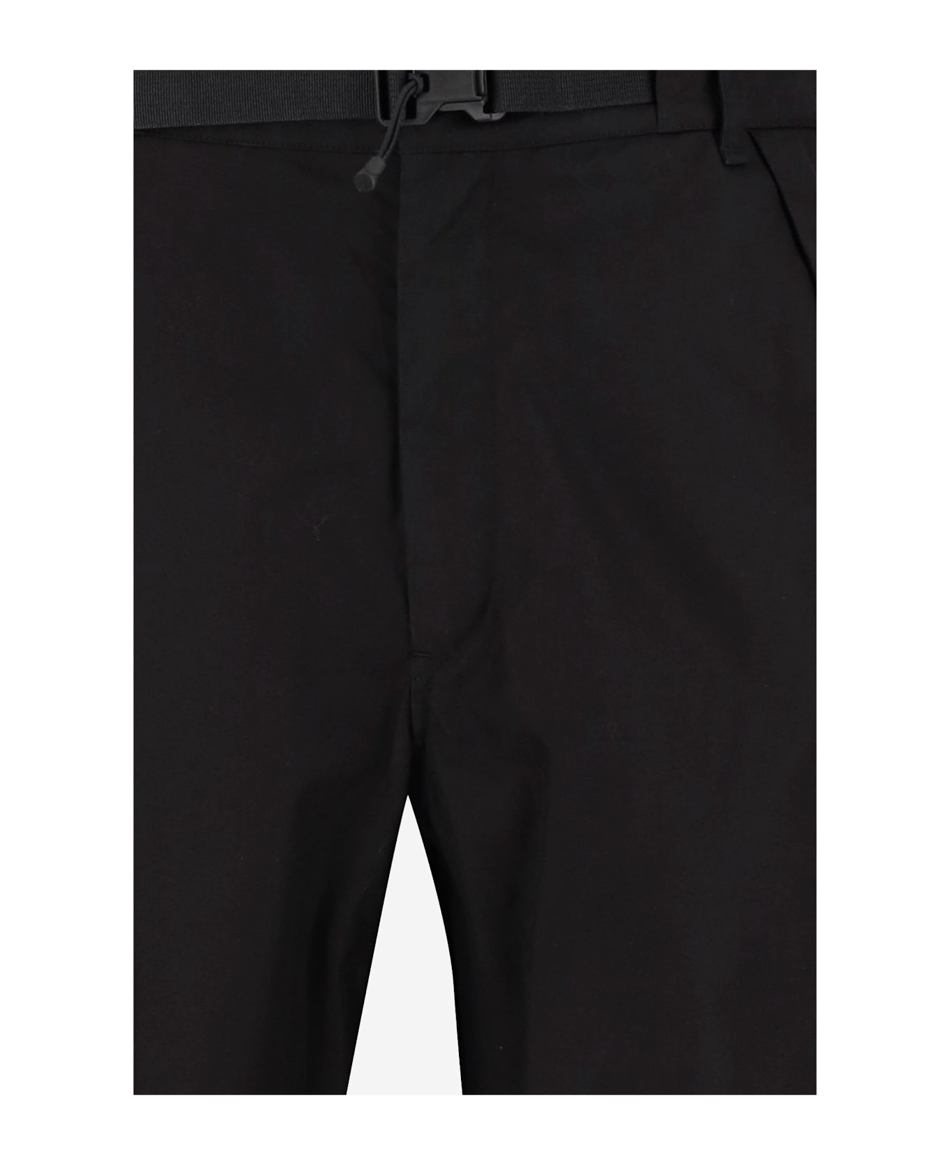 C.P. Company Cotton Cargo Pants With Logo - Black