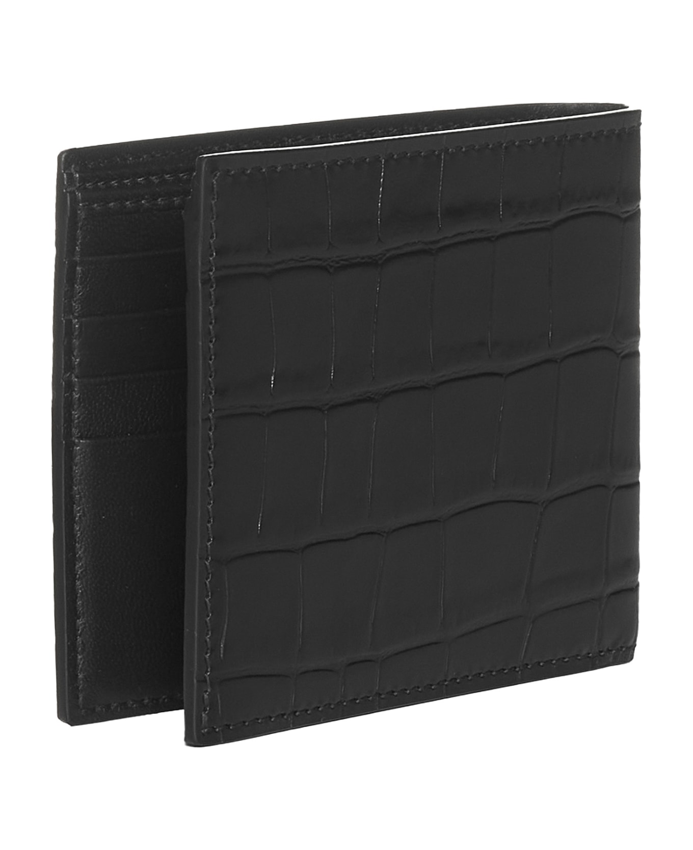 Alexander McQueen Leather Wallet - black