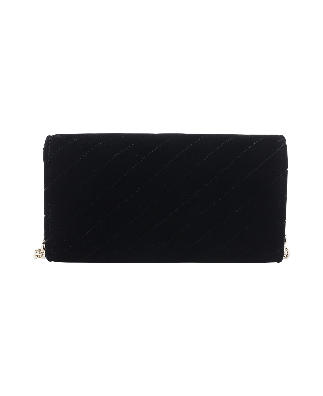 Jimmy Choo Curve Chain Wallet - Black