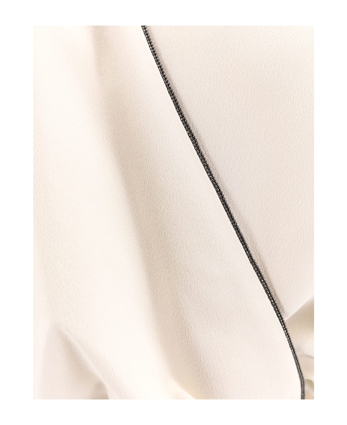 Brunello Cucinelli Silk Blend Long Dress - Purewhite