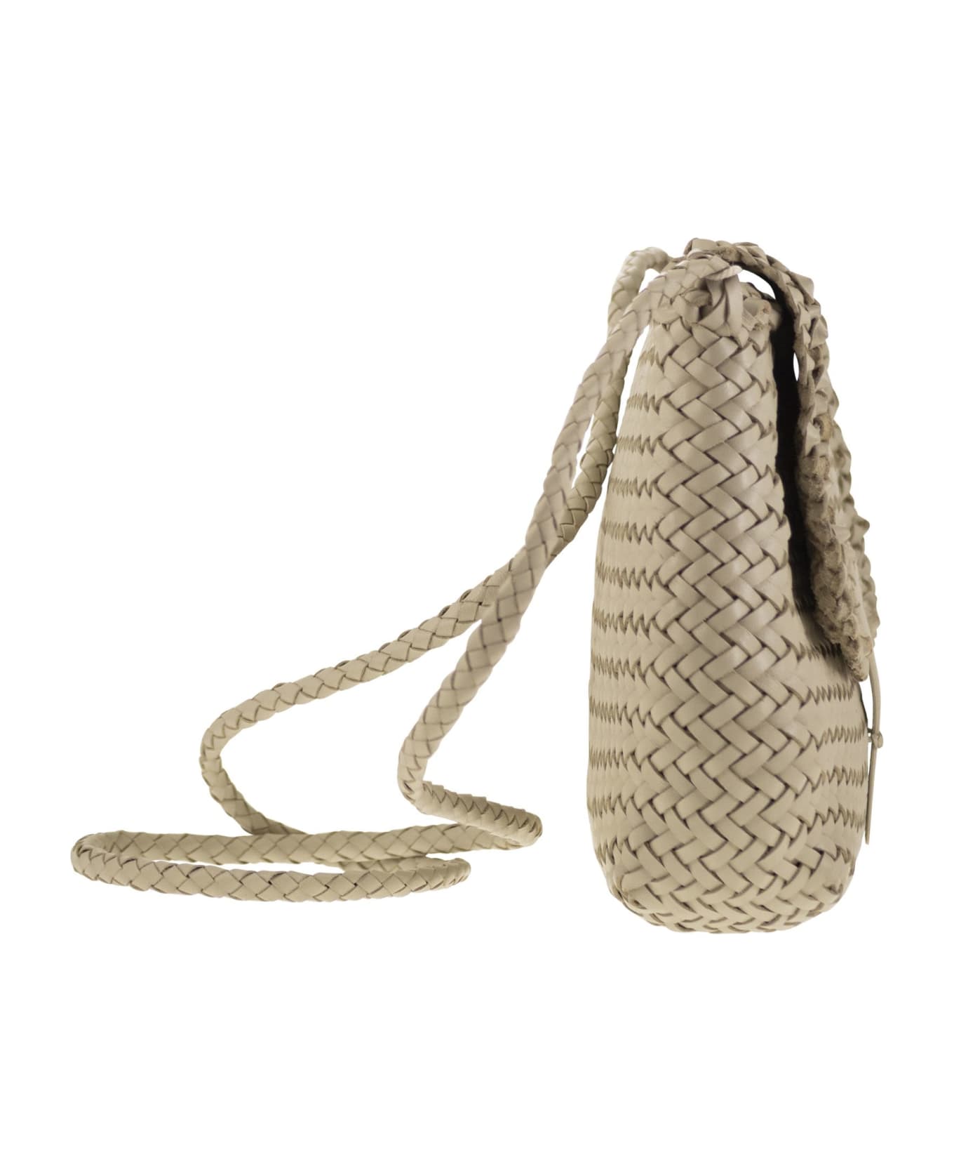 Dragon Diffusion Medium City Bag - Woven Leather Bag - Pearl