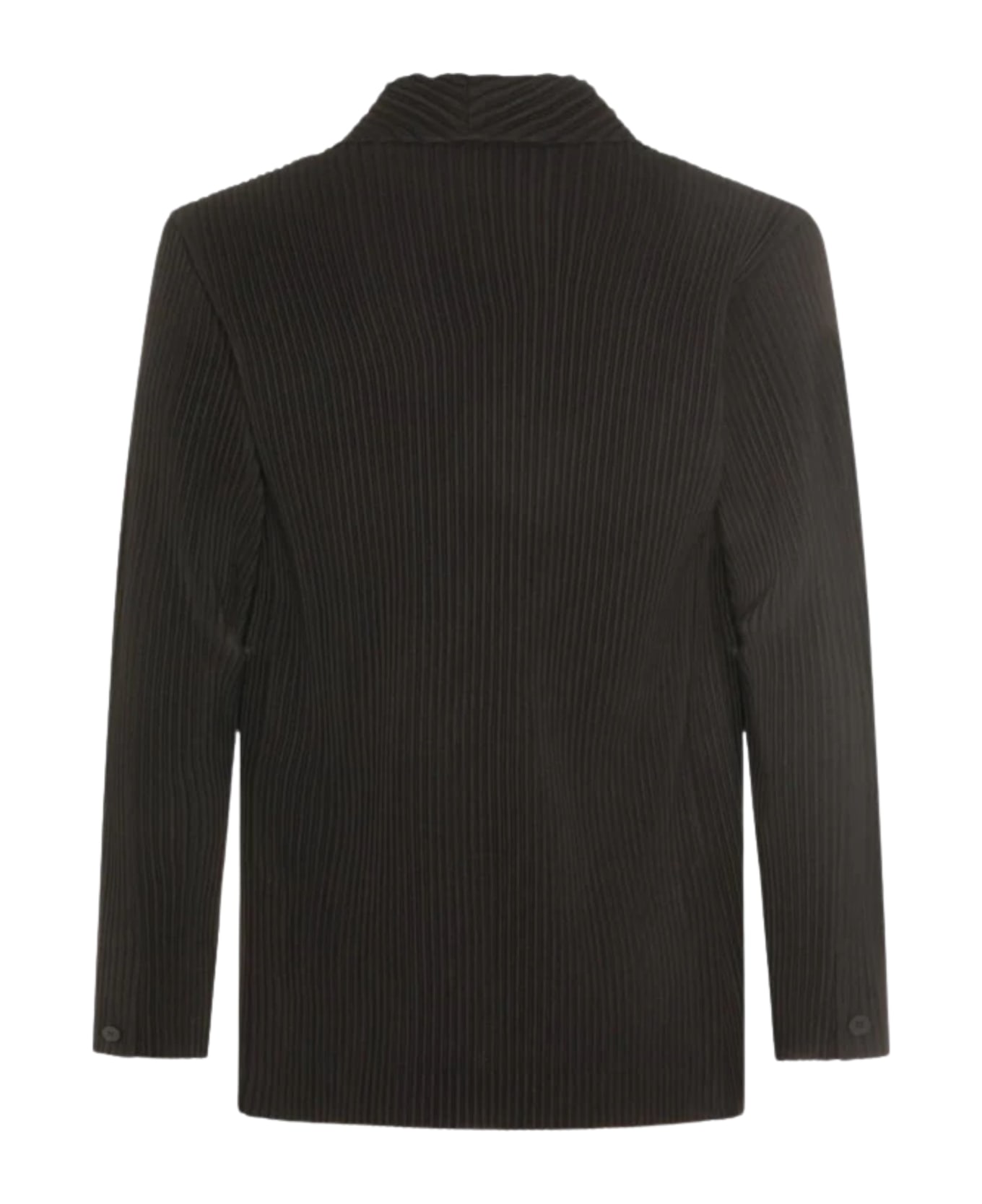 Homme Plissé Issey Miyake Double Breasted Blazer - Black