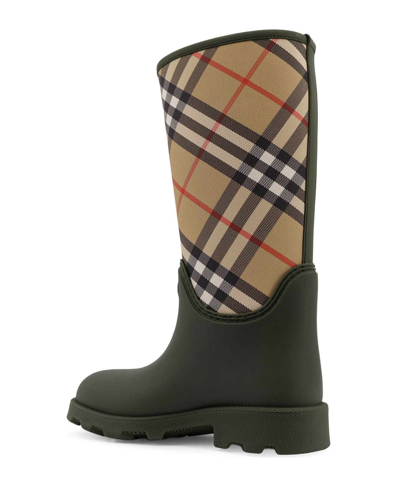 Burberry Rainboots With Traditional Check Insert - LOCH