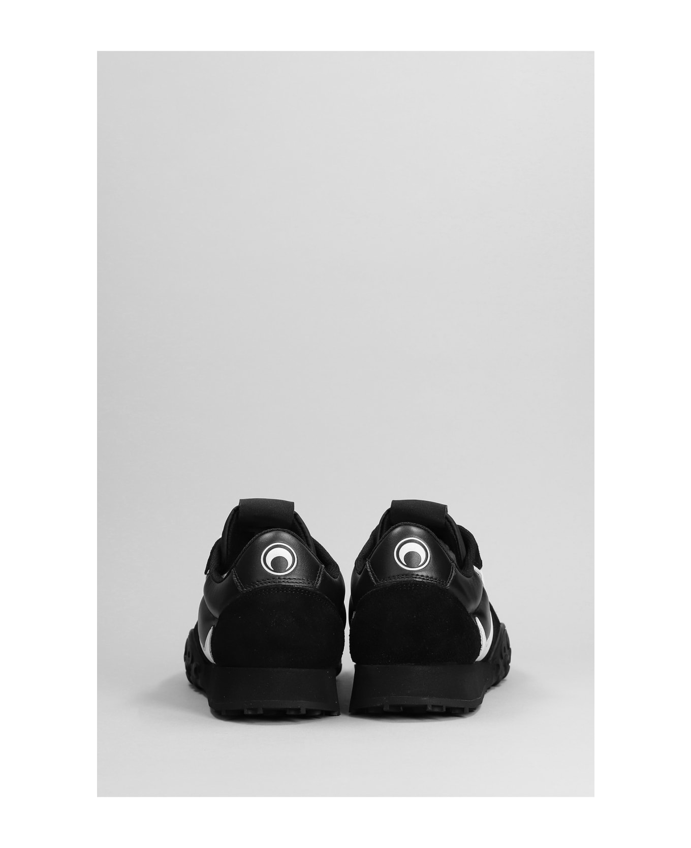 Marine Serre Ms Rise 22 Sneakers In Black Leather - black スニーカー