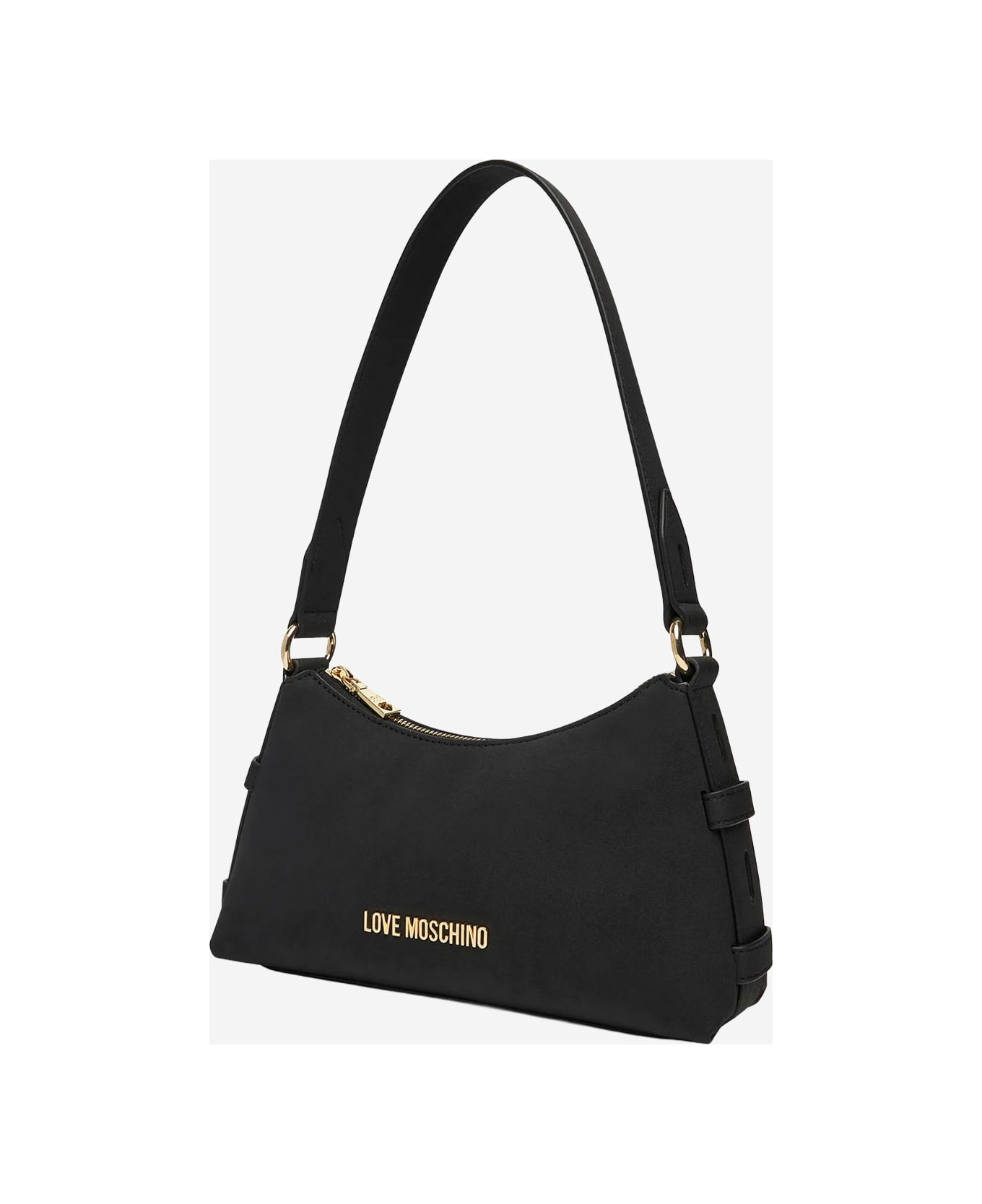 Love Moschino Shoulder Bag With Logo - Black