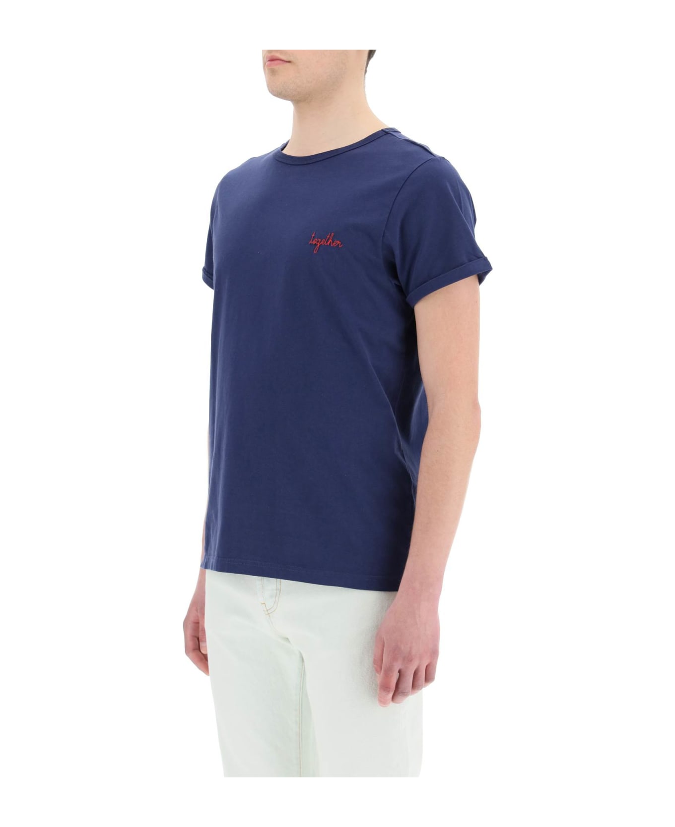 Maison Labiche "together" Villiers T-shirt - NAVY (Blue)
