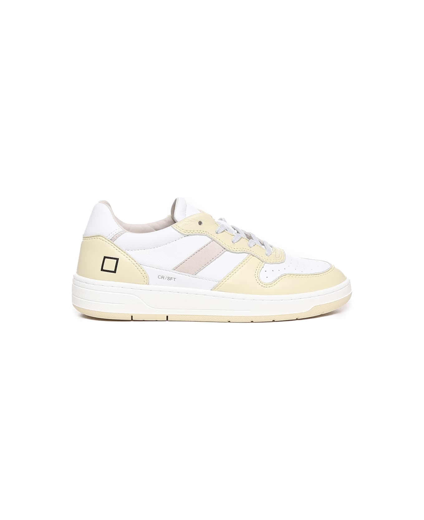 D.A.T.E. Court 2.0 Soft Sneakers - White-yellow