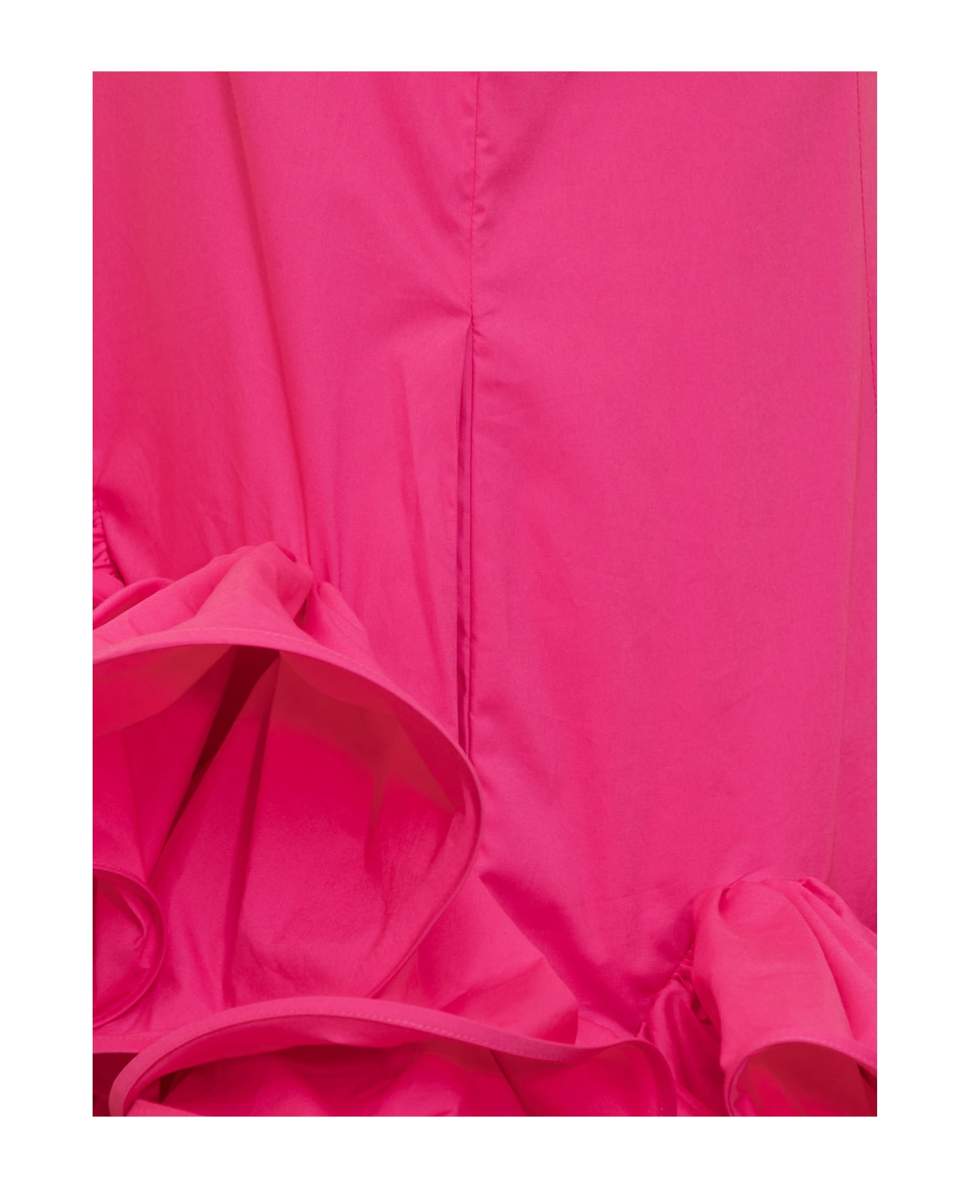 Rochas Midi Dress - BRIGHT PINK