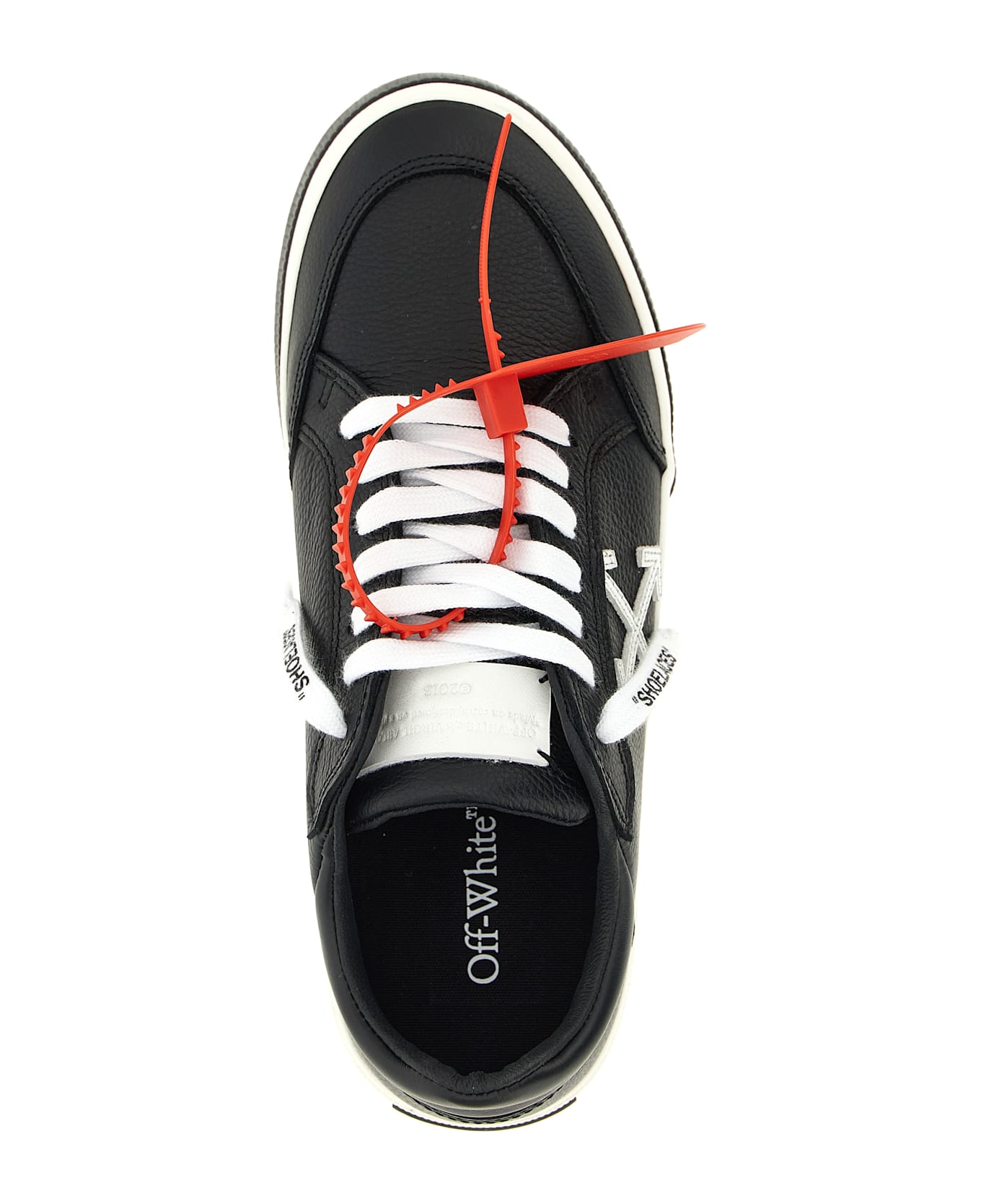 Off-White 'new Low Vulcanized Leather' Sneakers - White/Black