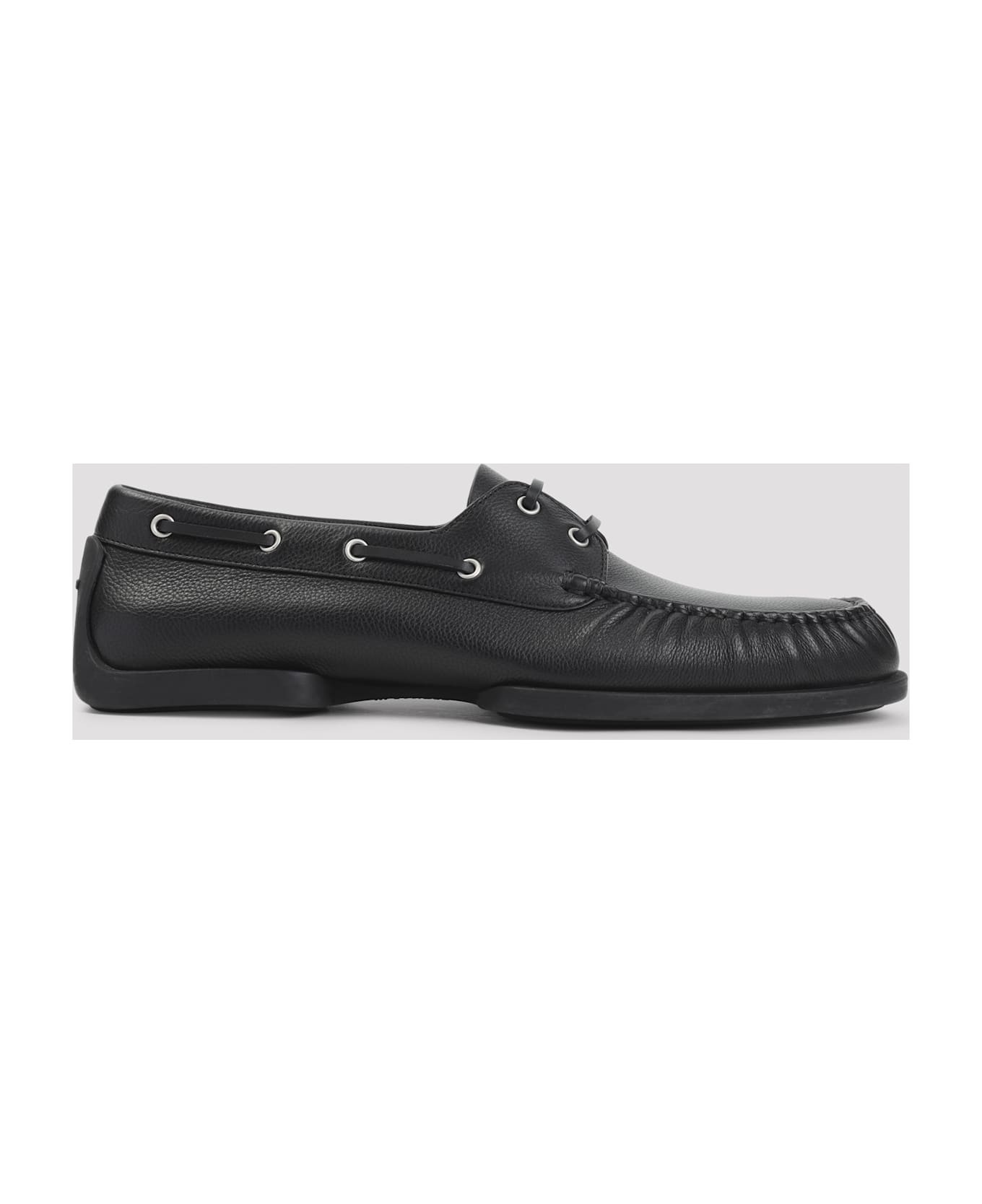 Jil Sander Calf Leather Loafers - Black