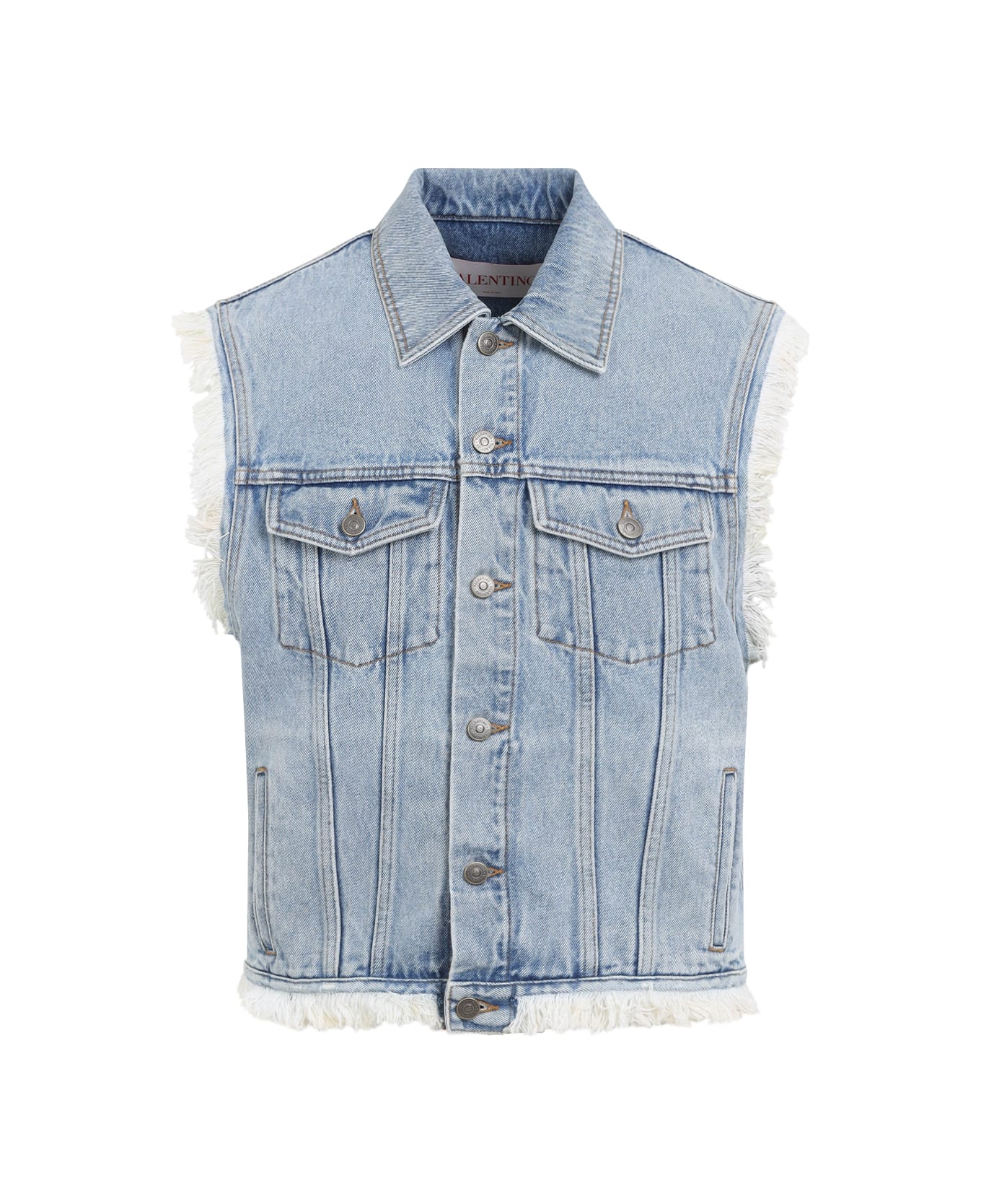 Valentino Denim Vest - Denim Blu Lav Chiaro