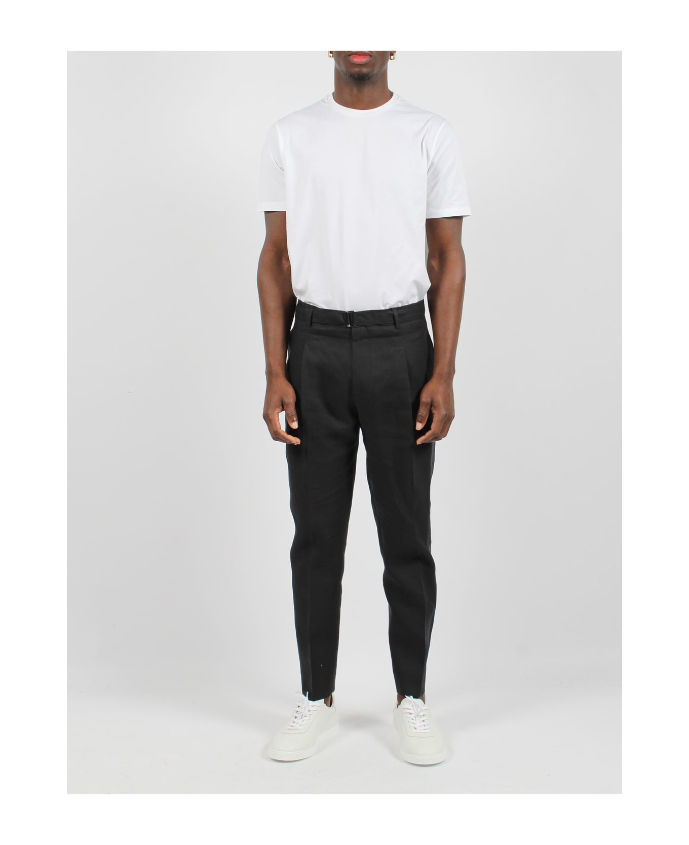 Be Able Andy Linen Trousers - Black