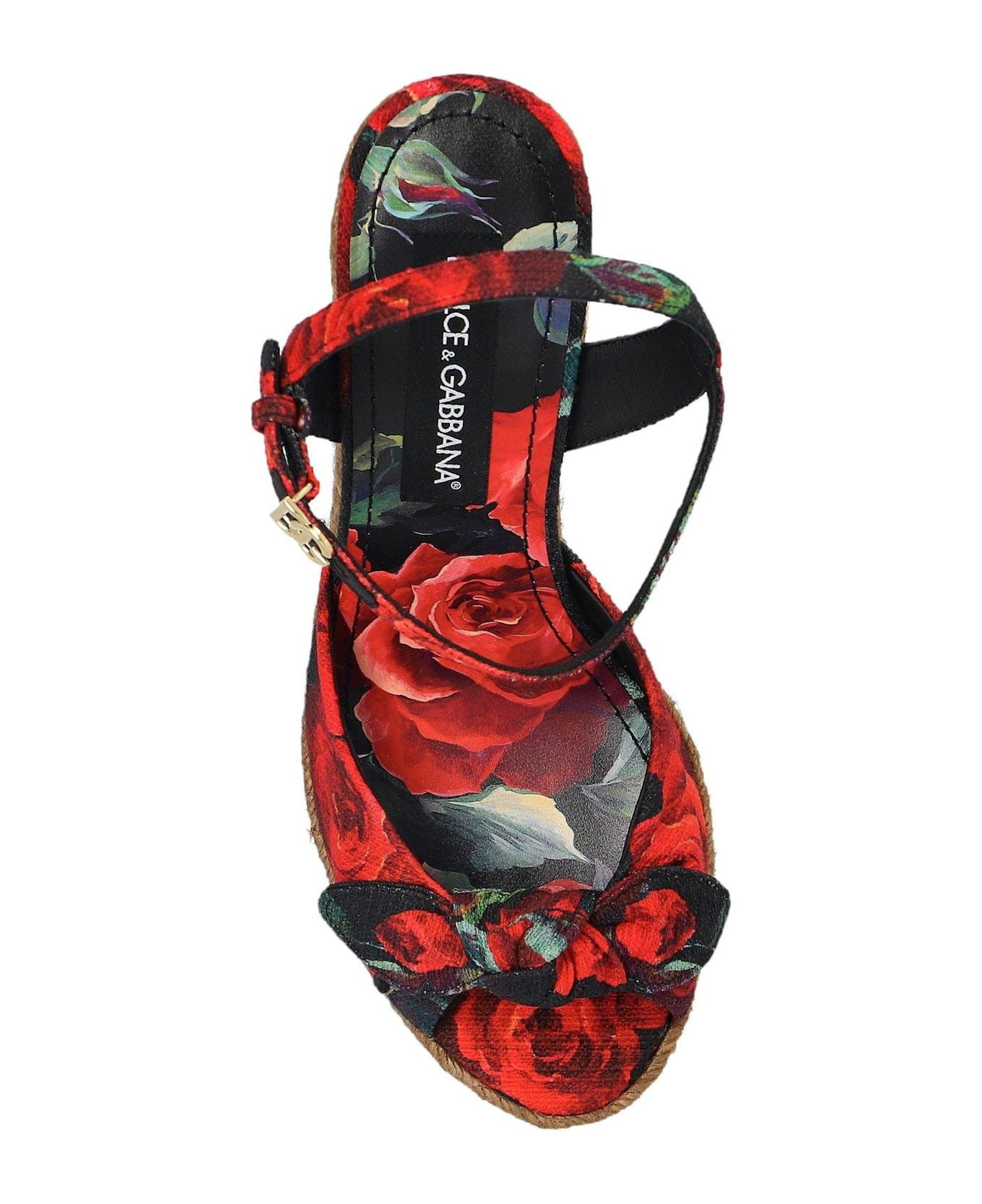 サンダル・ミュール DOLCE&GABBANA ROSE PRINT WEDGE Dolce & Gabbana Rose Print Wedge | italist