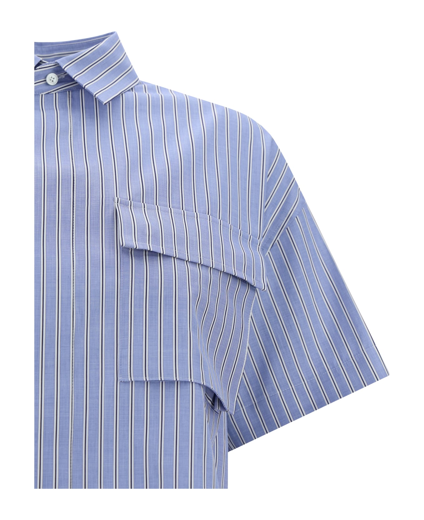 Sacai Shirt - L/blue Stripe