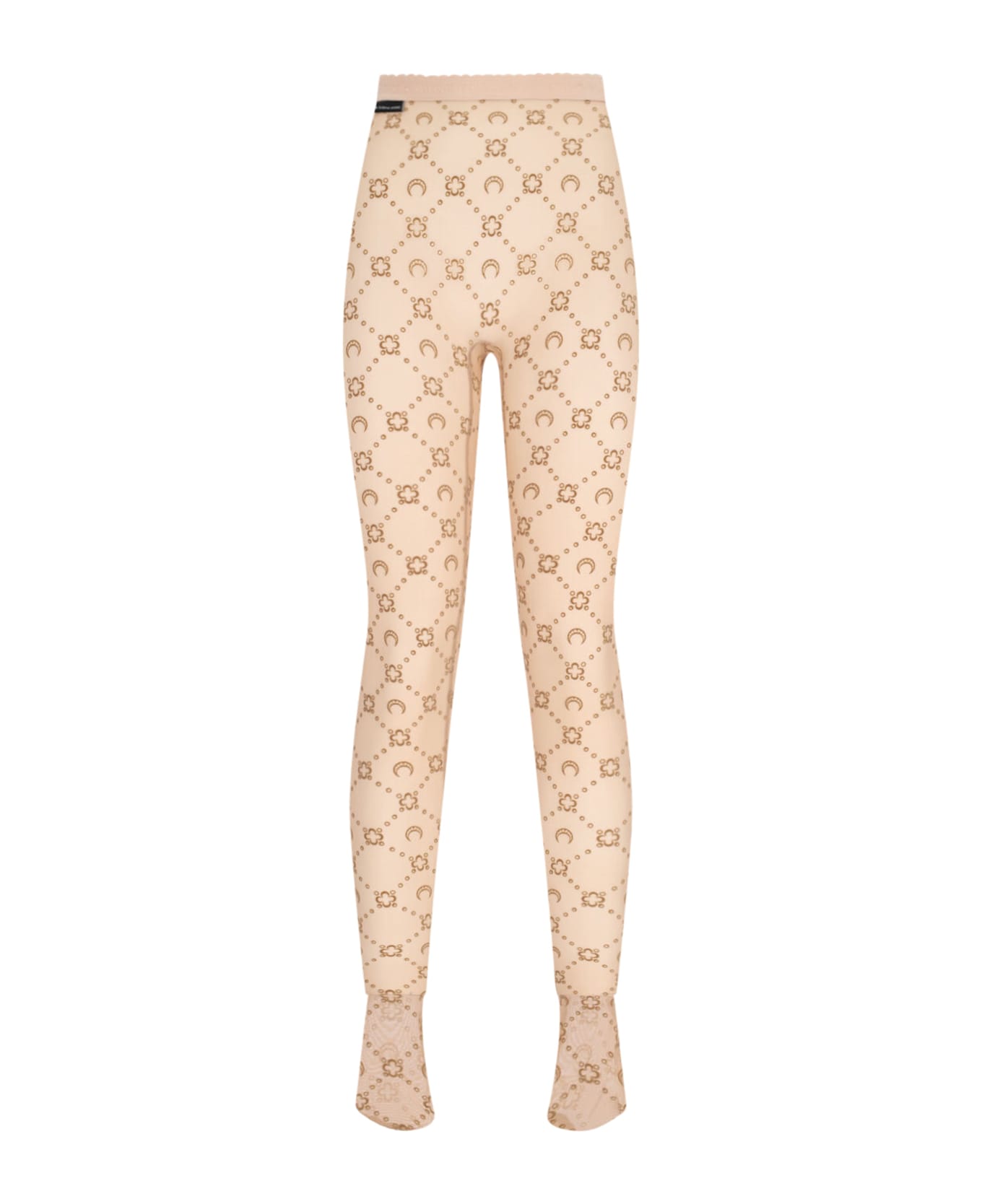 Marine Serre 
moonogram
 Logo Tights - Camel 靴下＆タイツ
