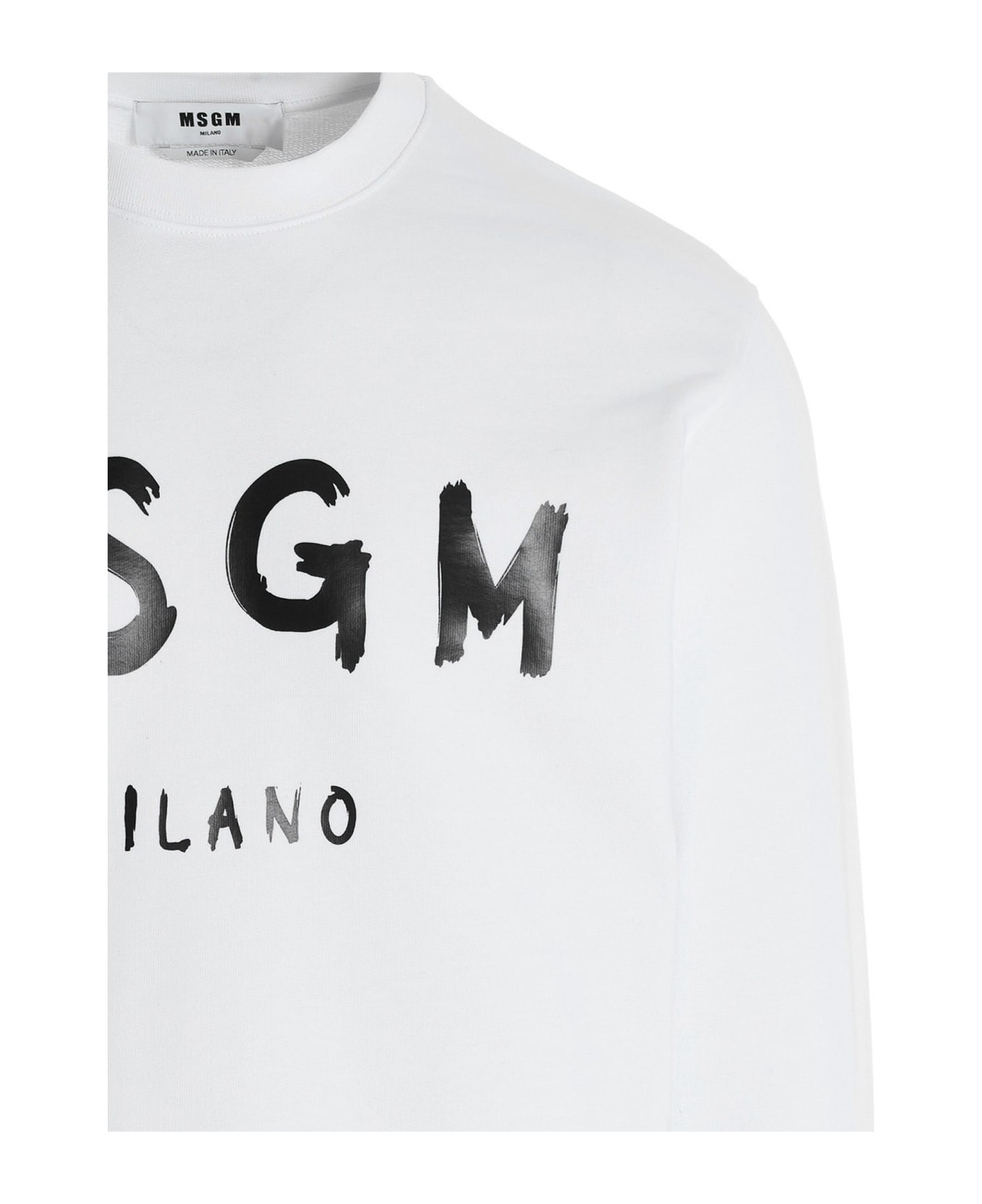 MSGM Logo Sweatshirt - White
