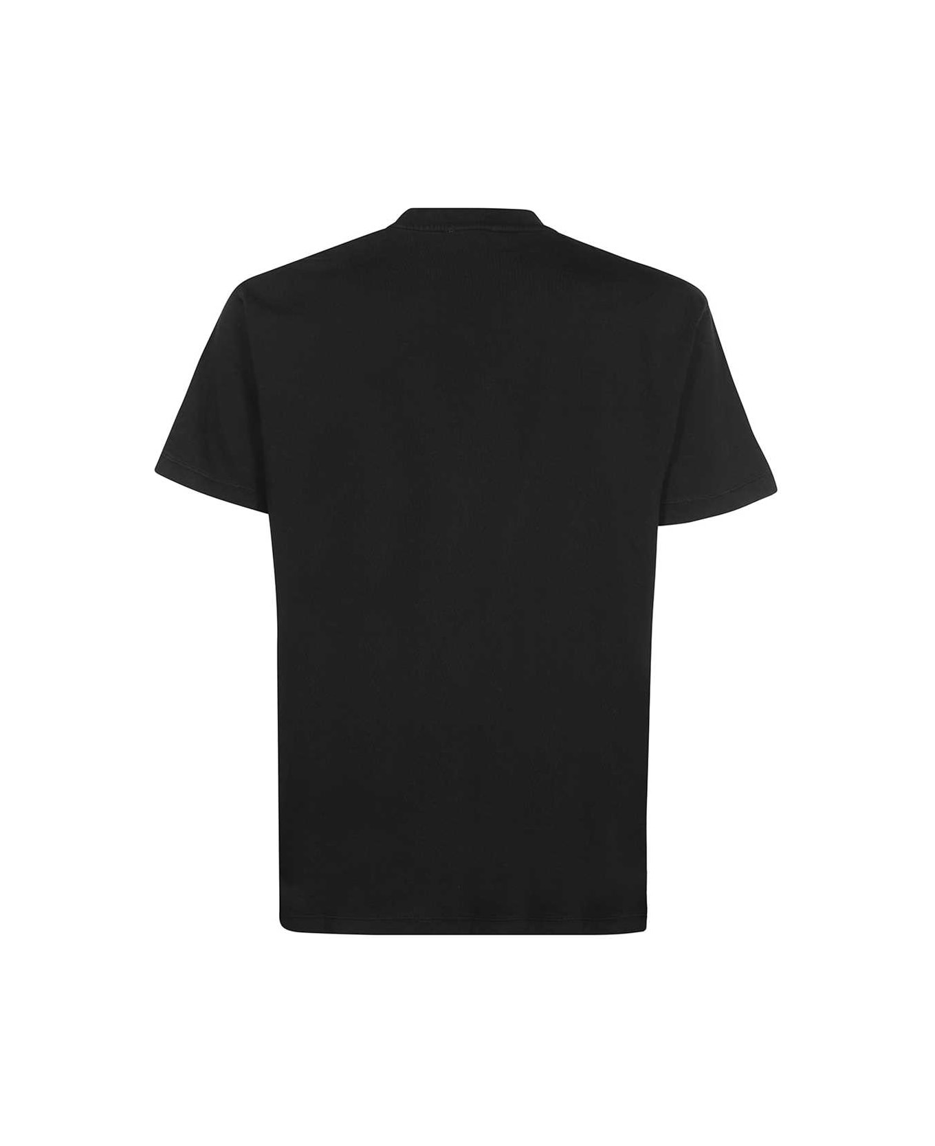 Eytys Short Sleeve Printed Cotton T-shirt - black シャツ