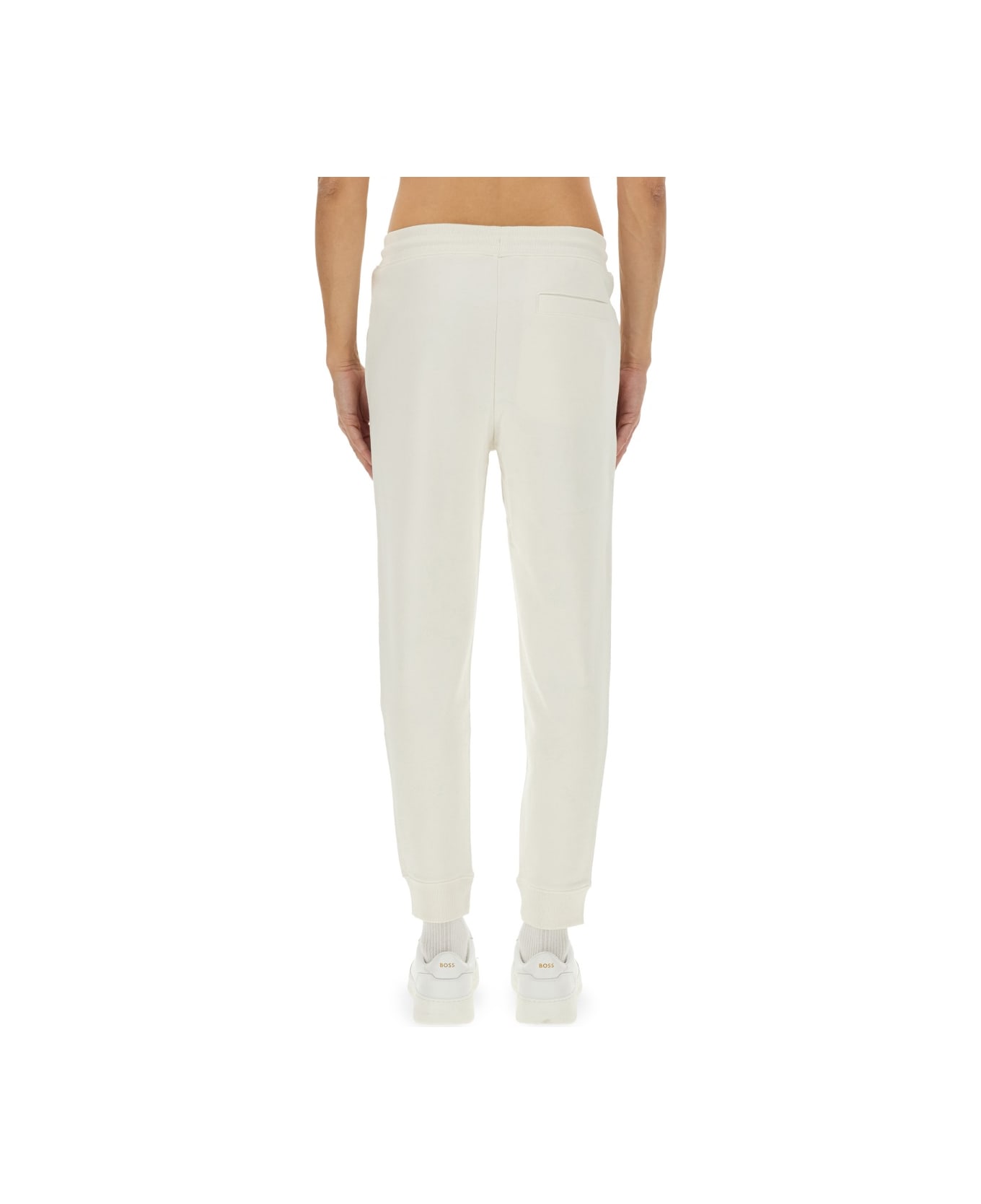 Hugo Boss Cotton Jogger Pants - WHITE