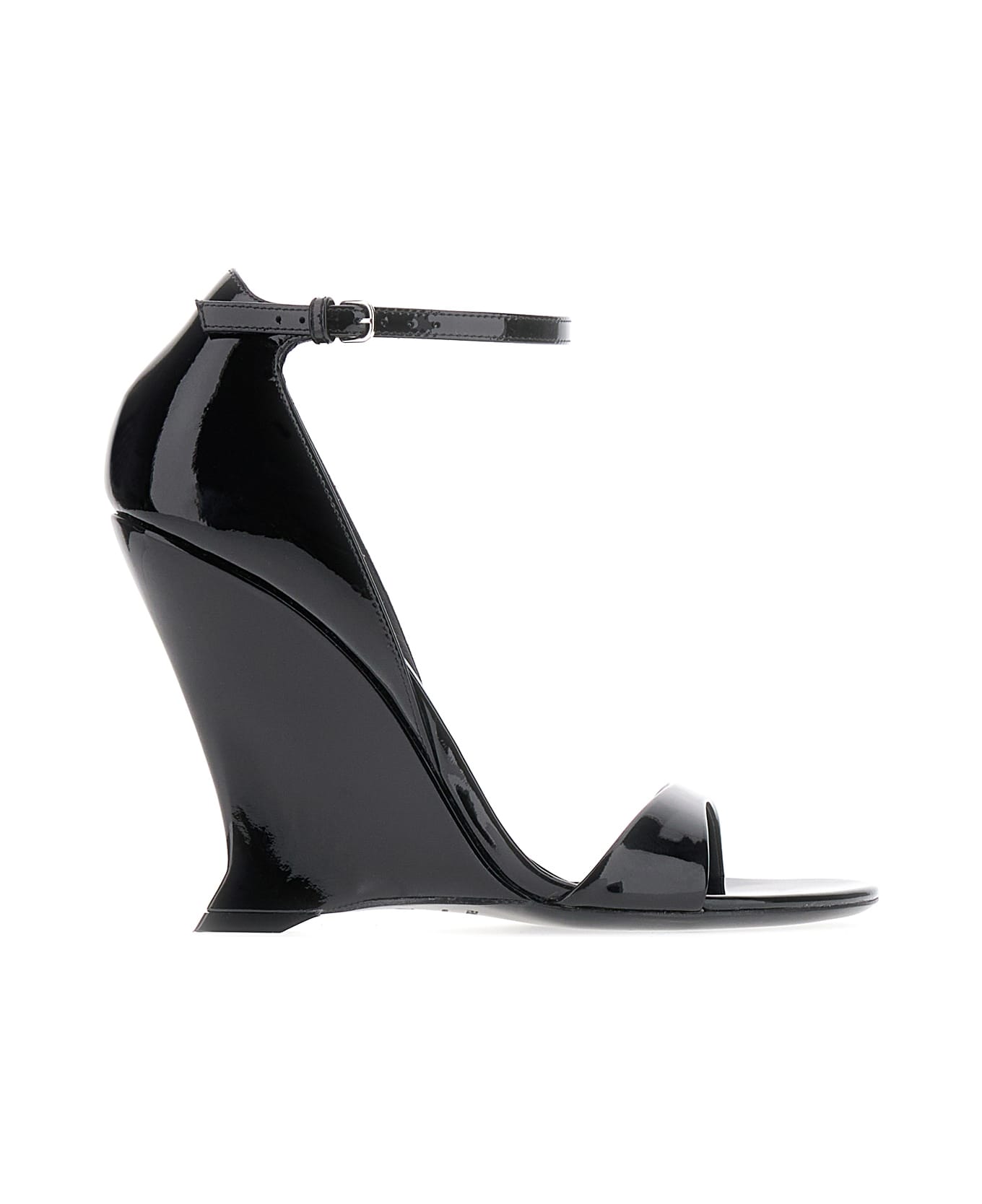 Ferragamo Black Leather Sandals - 001