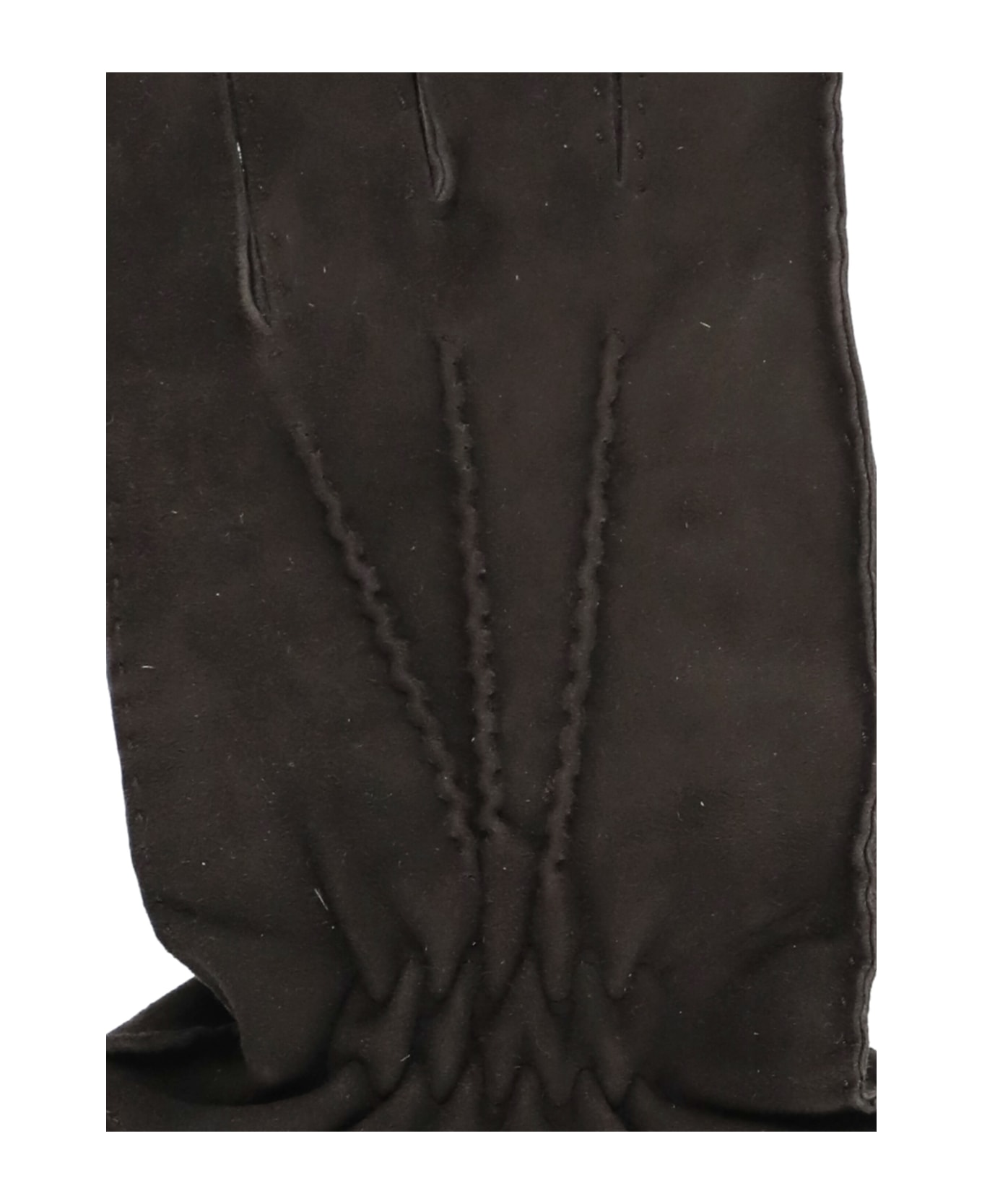 Orciani Leather Shiver Gloves - Brown