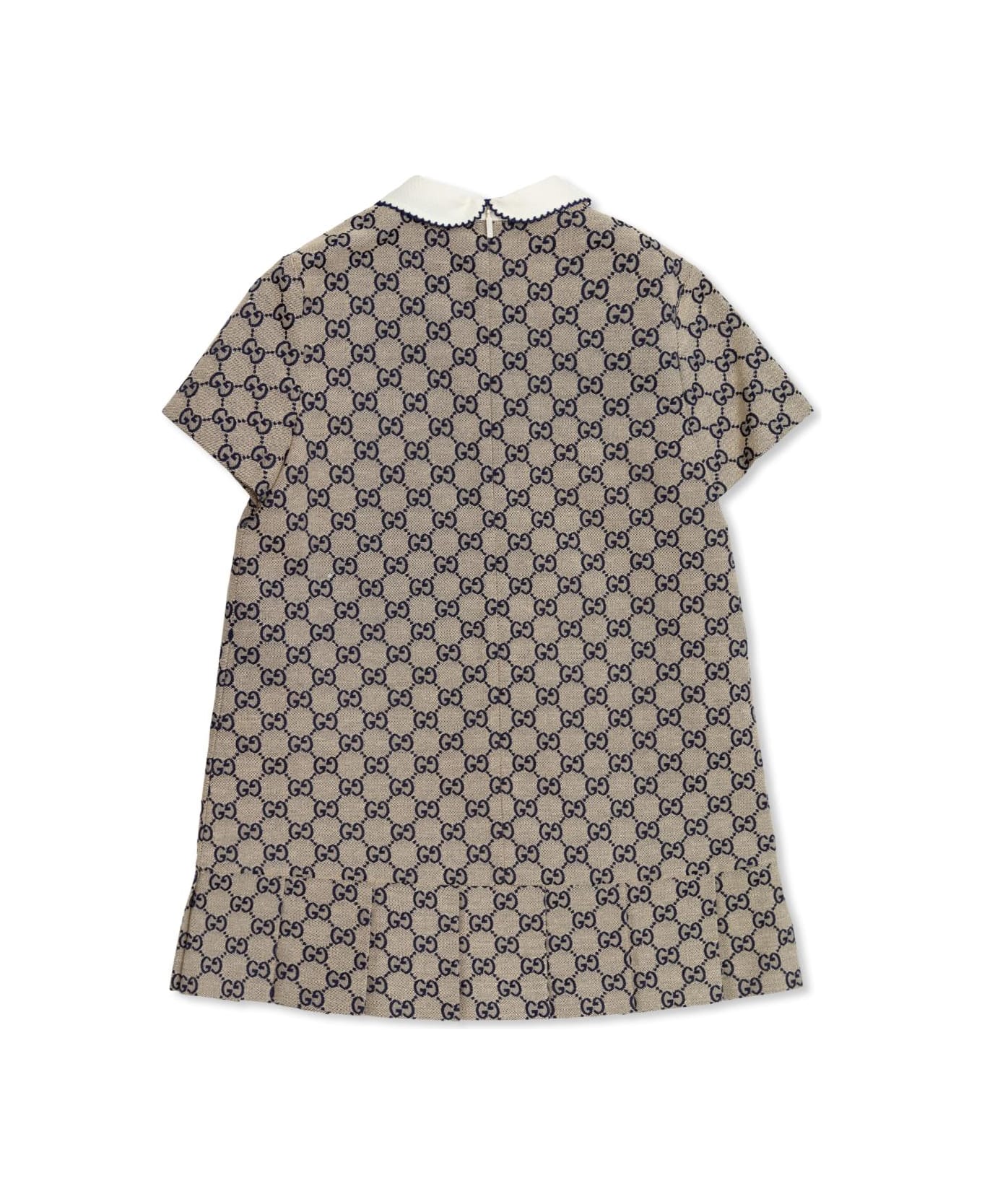 Gucci Kids Dress With Gg Pattern