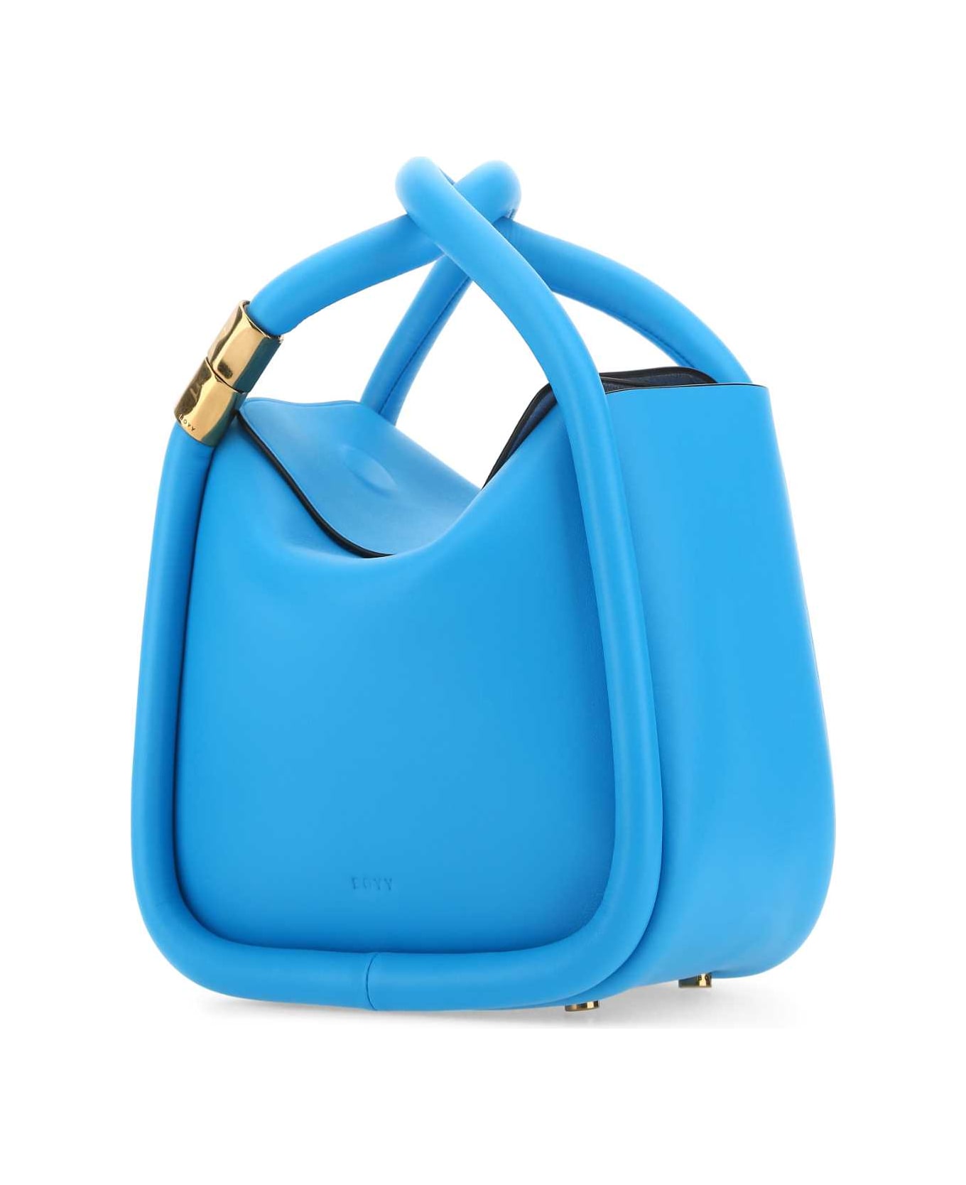 BOYY Light Blue Leather Wonton 25 Handbag - HAWAII