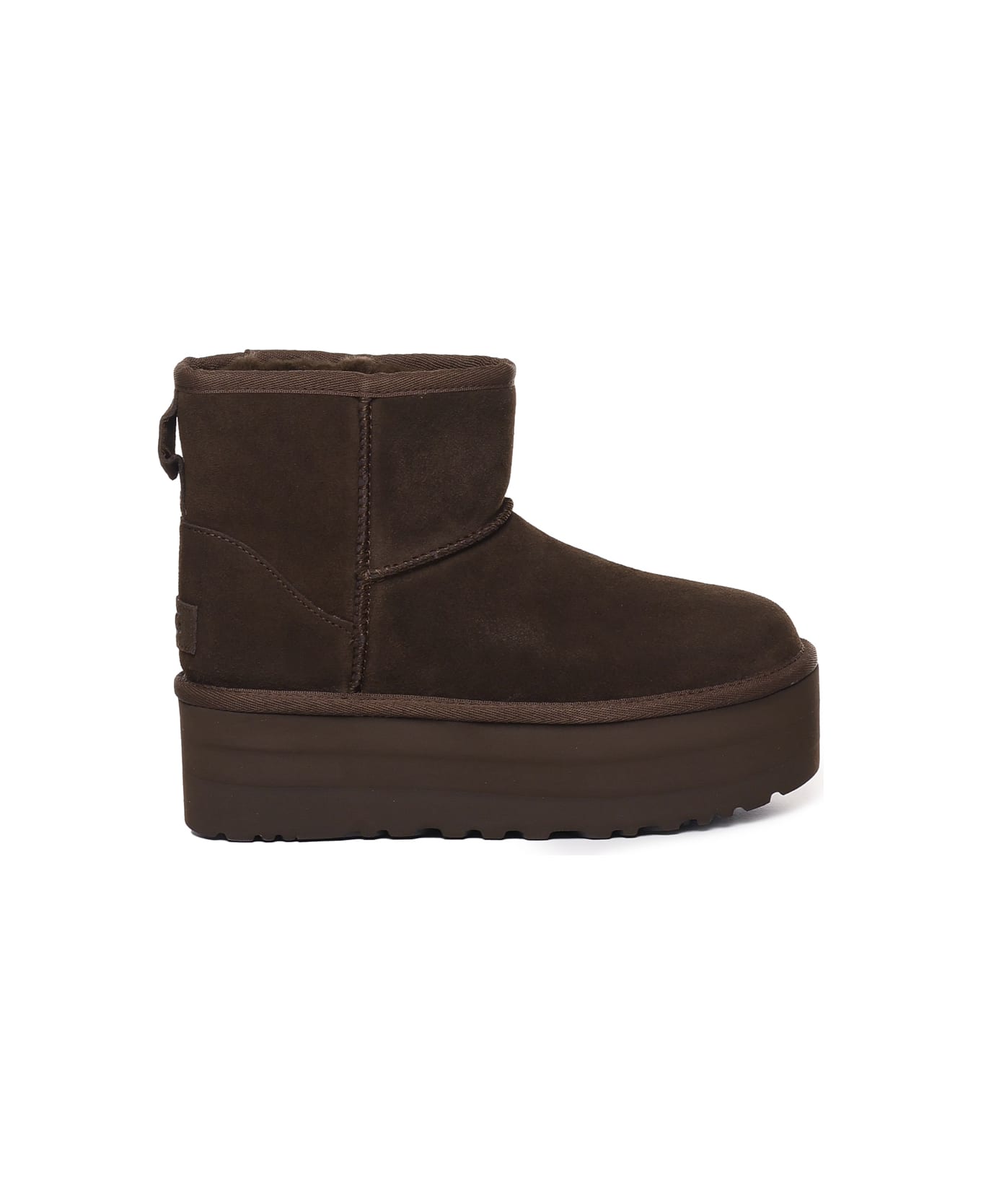 UGG Classic Mini Platform Boots - DARK BROWN