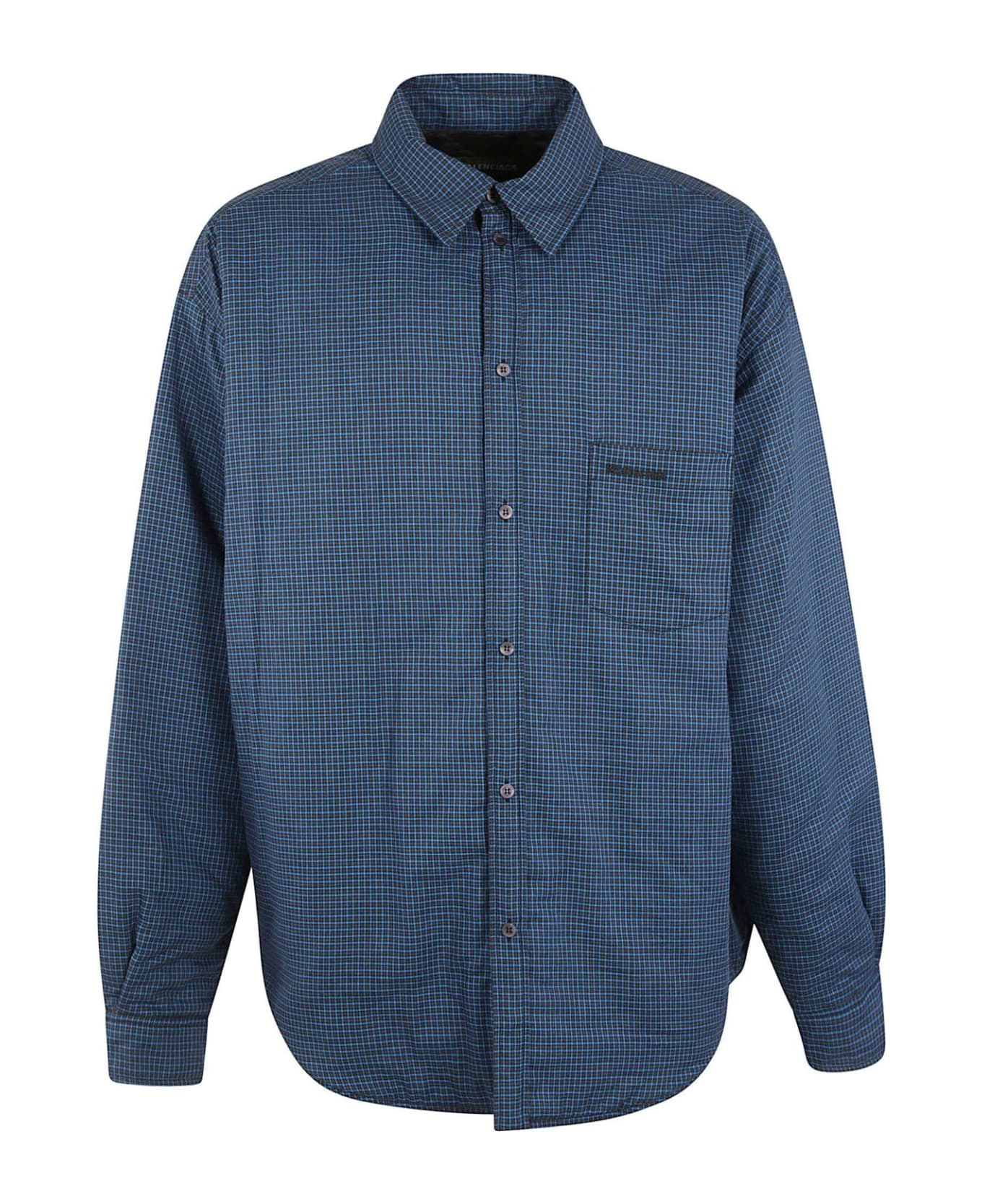 Balenciaga Padded Shirt - Blue シャツ