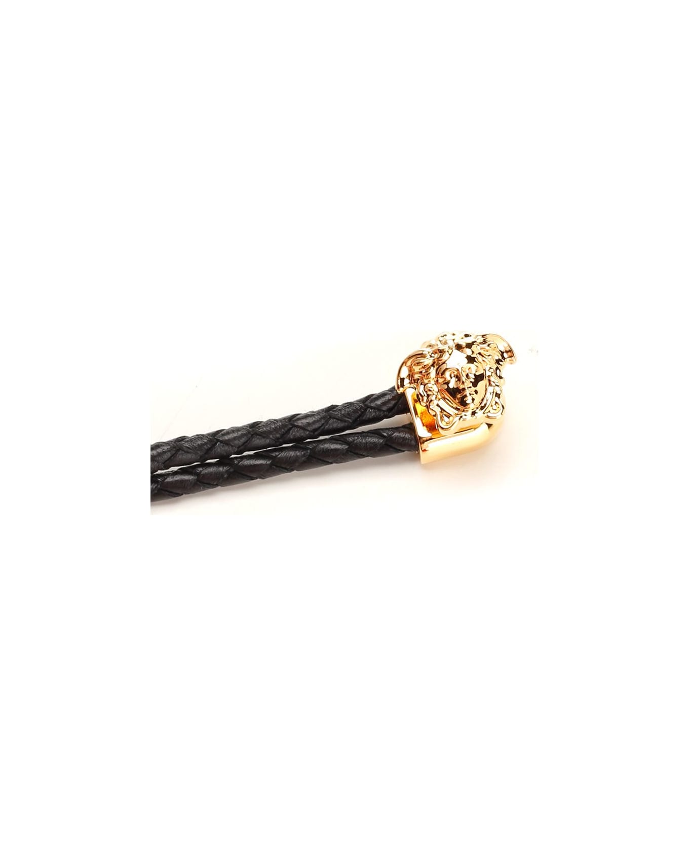 Versace Braided Bracelet - Black-Gold