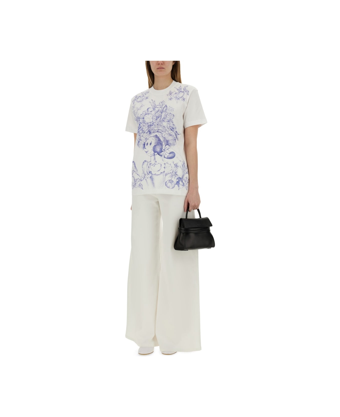 Moschino Cotton T-shirt With Print - WHITE