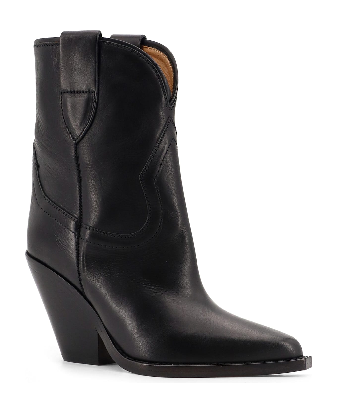 Isabel Marant Leyane Leather Boots - Black ブーツ