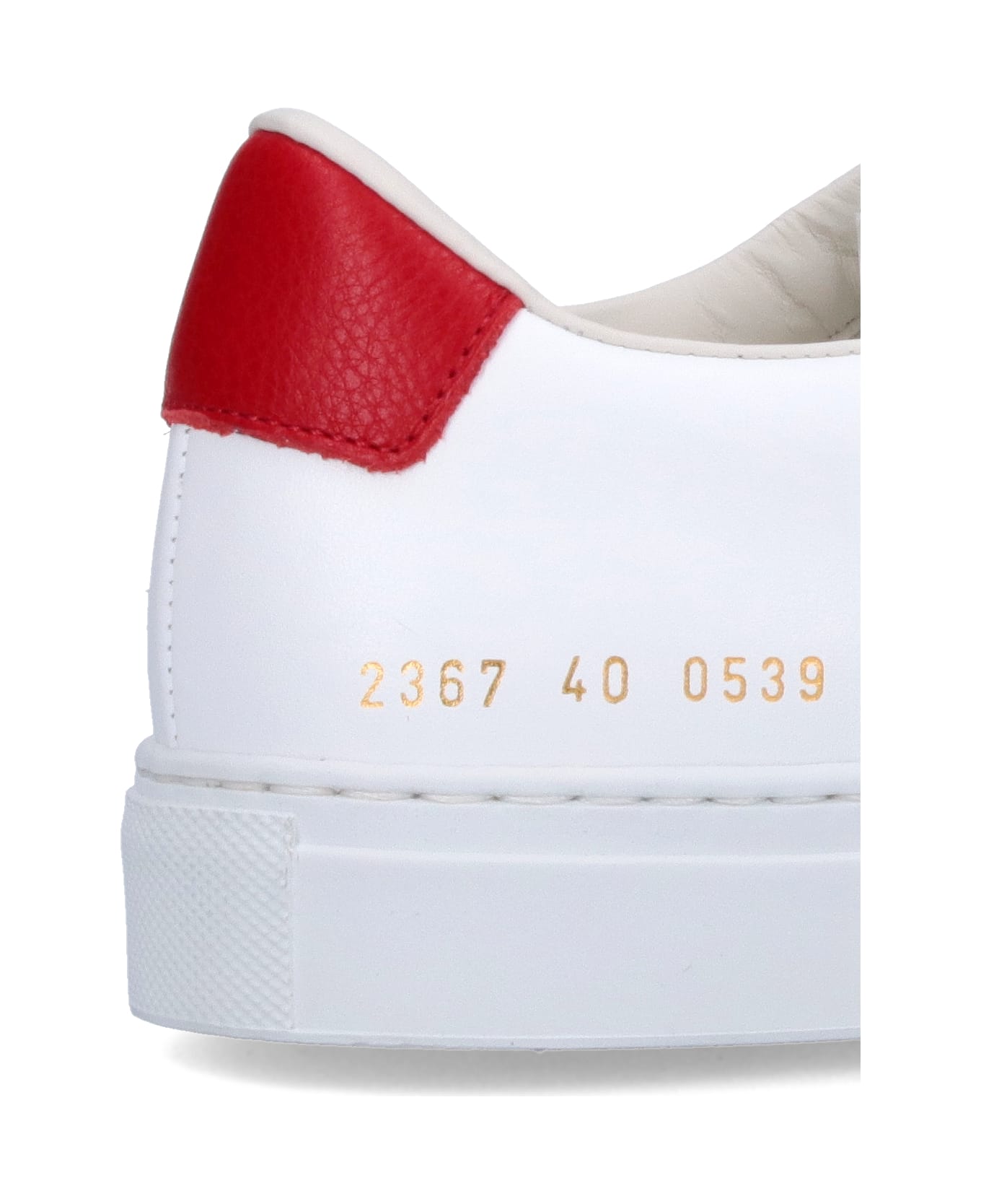 Common Projects White Leather Back Sneakers - White