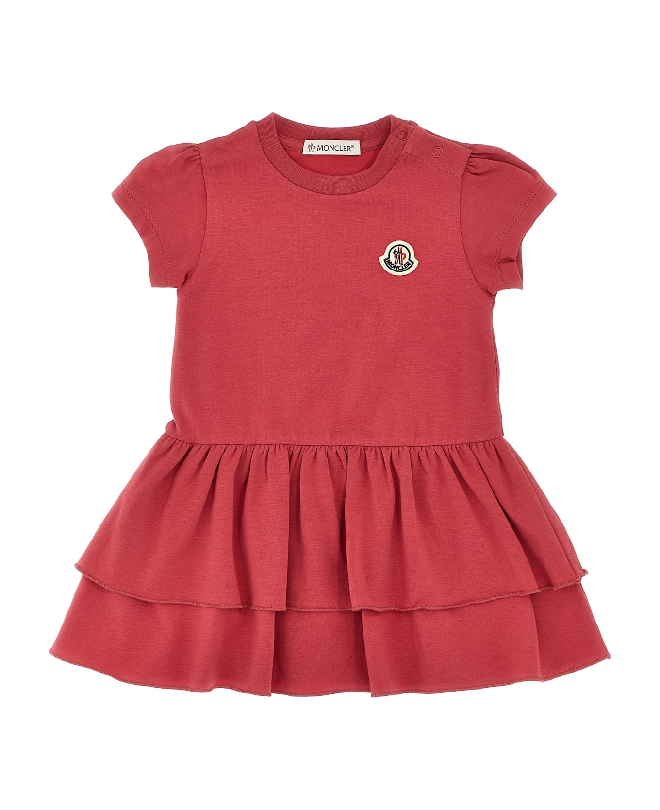 Moncler Flounce Dress - Pink