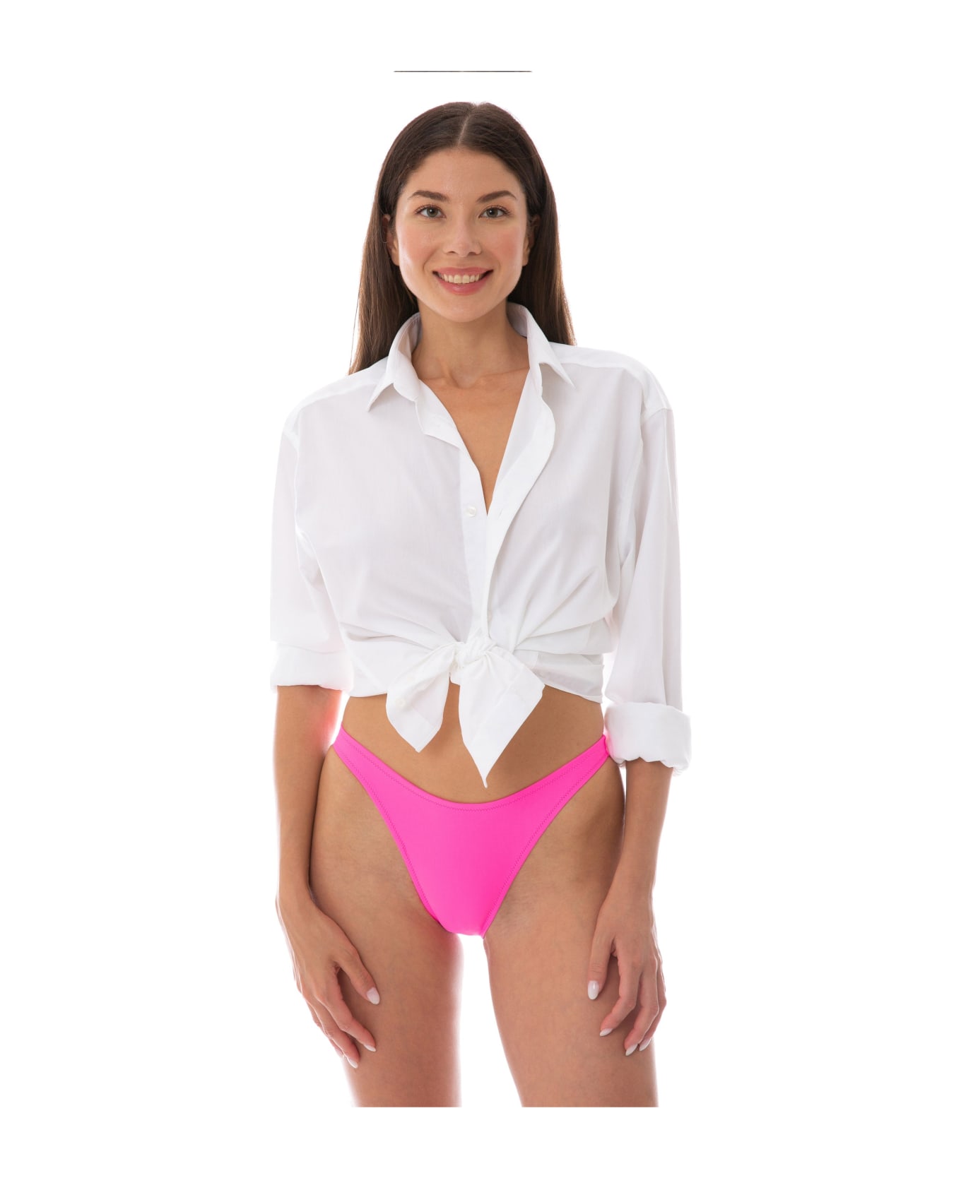 MC2 Saint Barth Woman Raw-cut Cheeky Swim Briefs - PINK