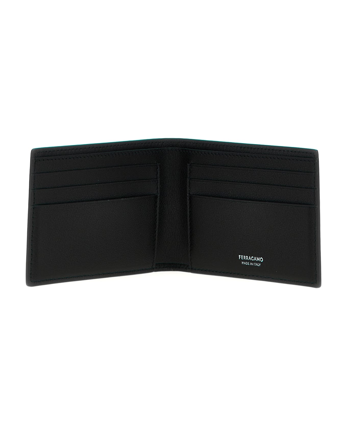 Ferragamo All Over Logo Wallet - Black  