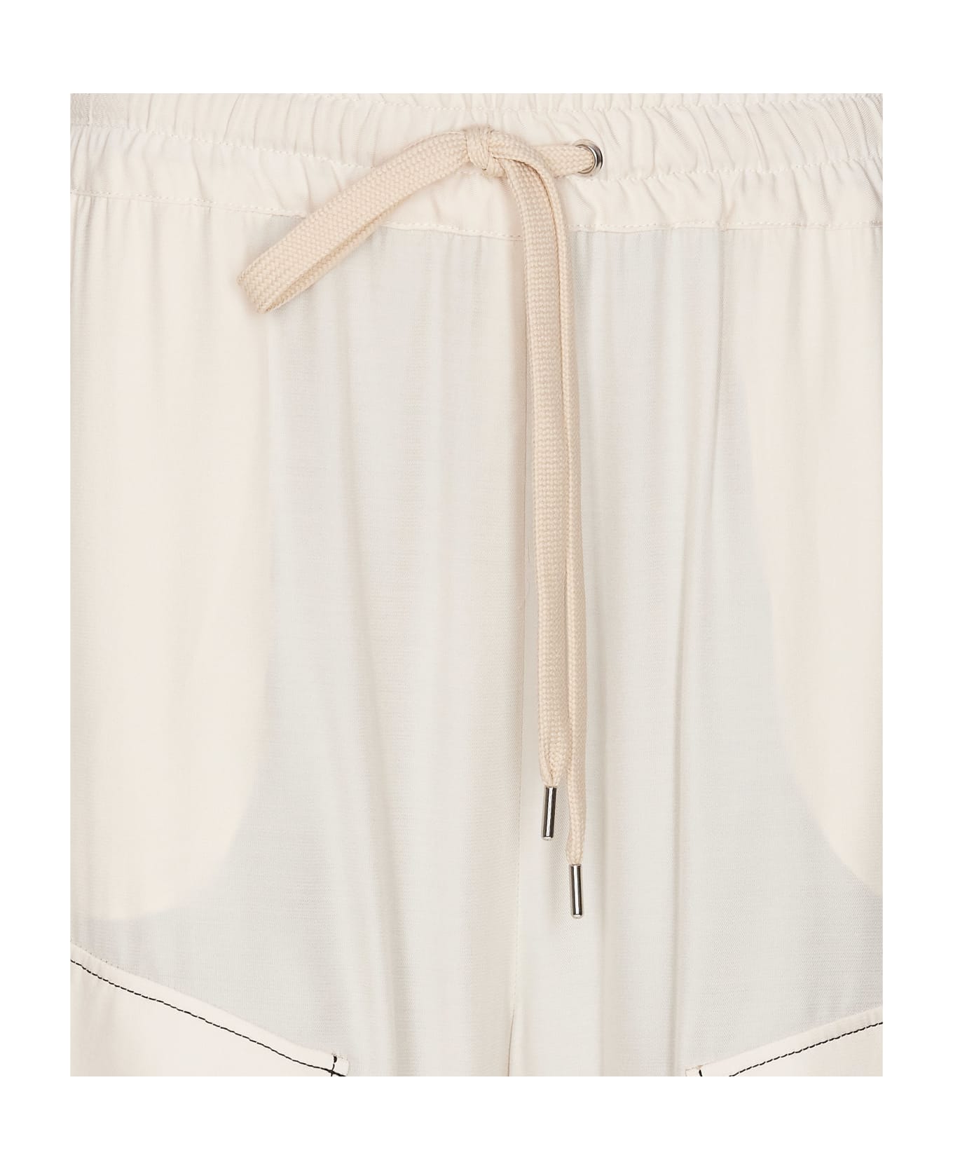 Pinko Cargo Twill Bermuda Shorts - White ショートパンツ
