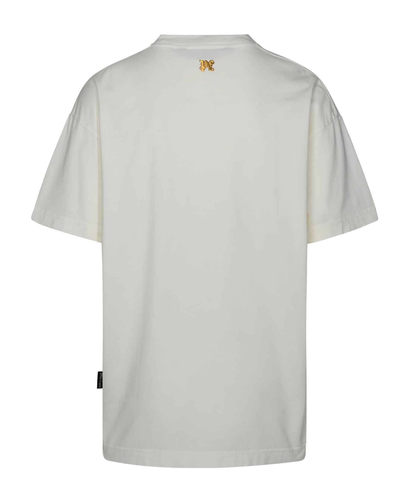 Palm Angels Burning Monogram T-shirt - Off white gold Tシャツ