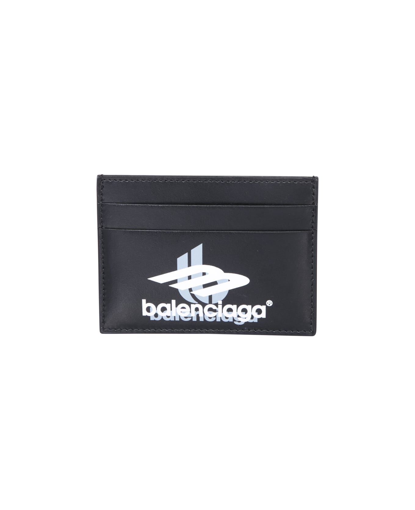 Balenciaga Logo Printed Cardholder - Black