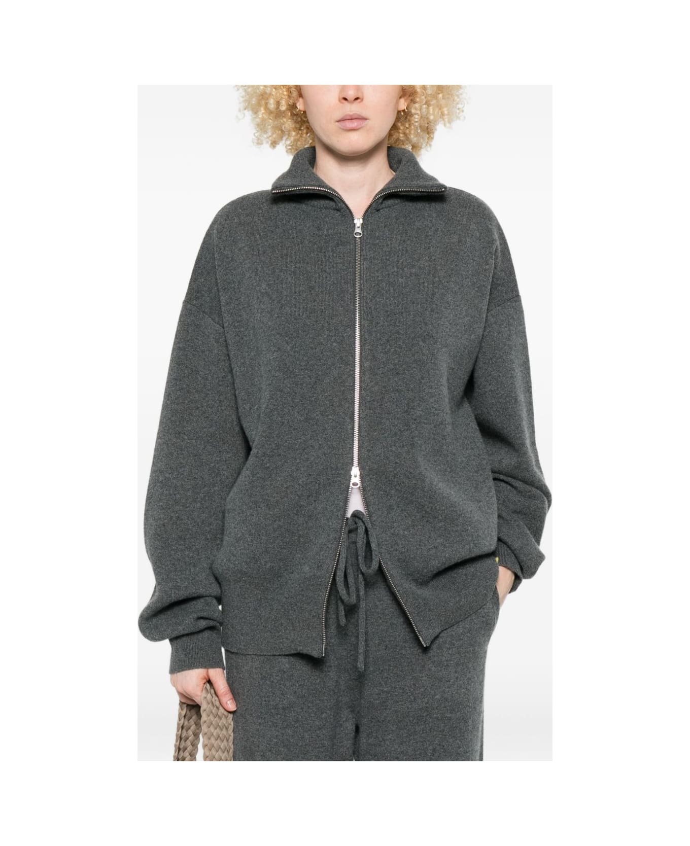 Extreme Cashmere Cashmere Zipped Cardigan - Grey