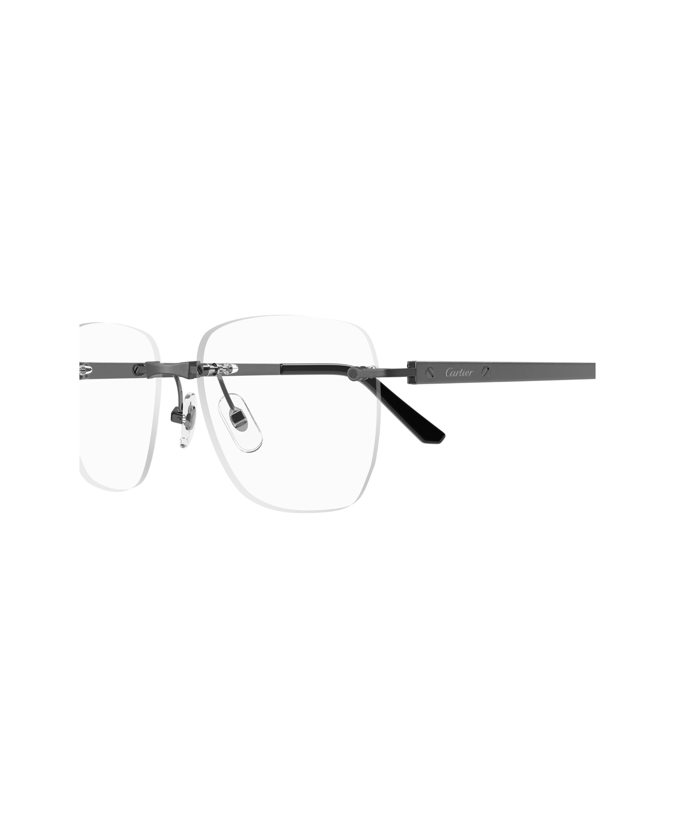 Cartier Eyewear Cartier Ct0512o Santos De Cartier 003 Ruthenium Glasses - Grigio