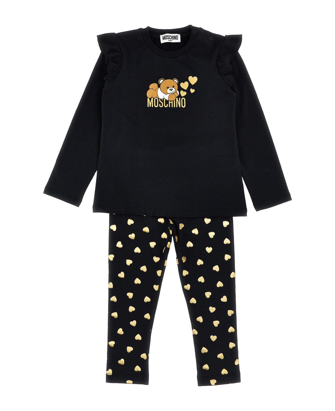 Moschino T-shirt + Leggings Set - Black  