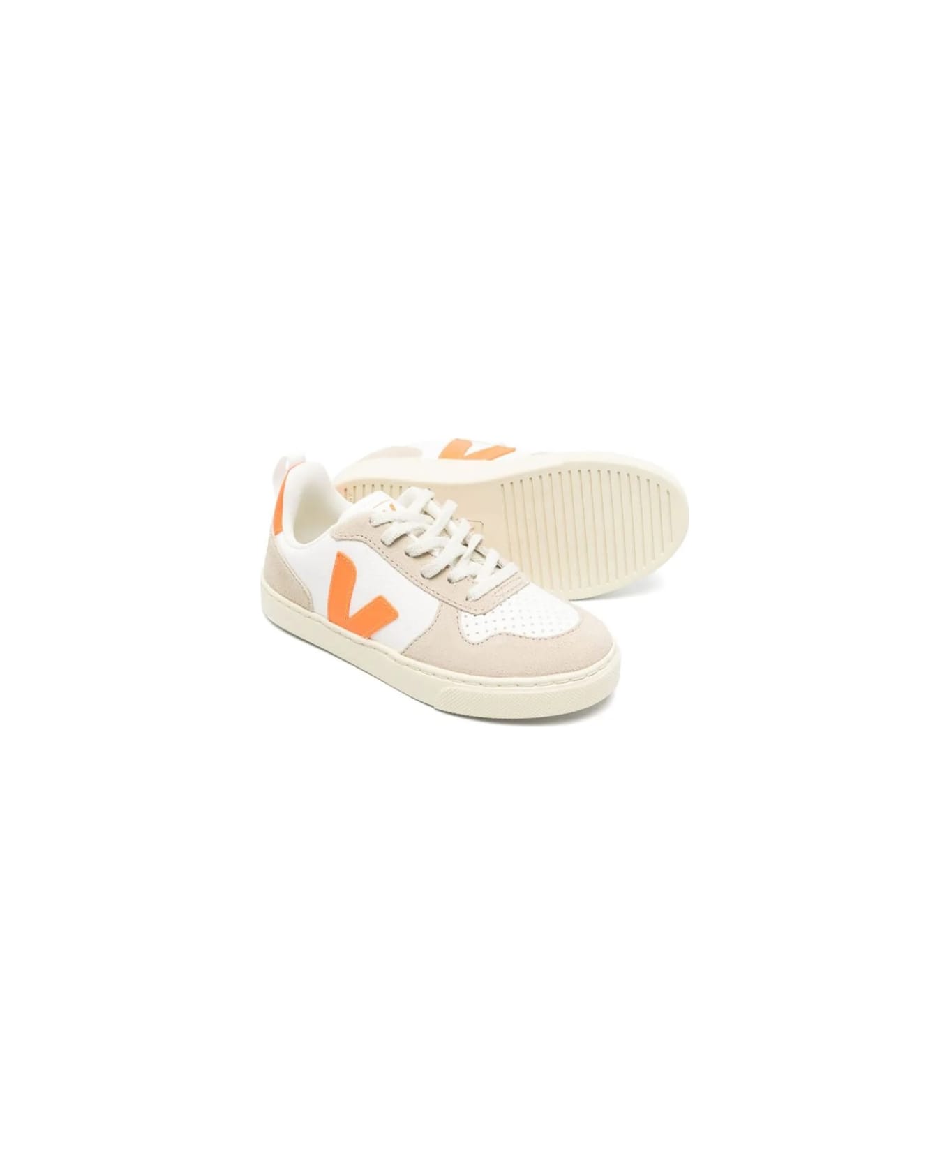 Veja Small V-10 Laces - WHITE