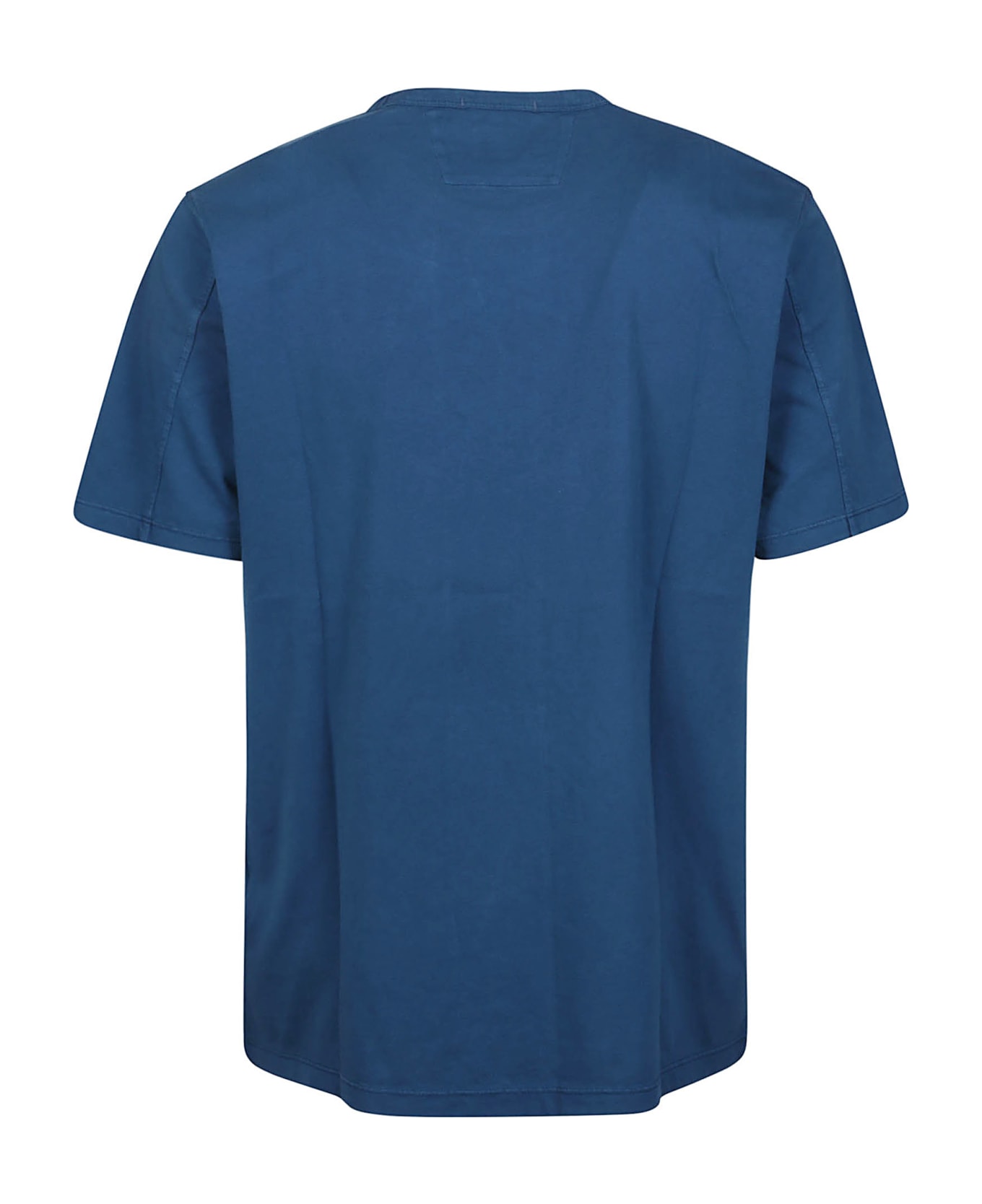 C.P. Company 24/1 Jersey Resist Dyed Logo T-shirt - Ink Blue シャツ